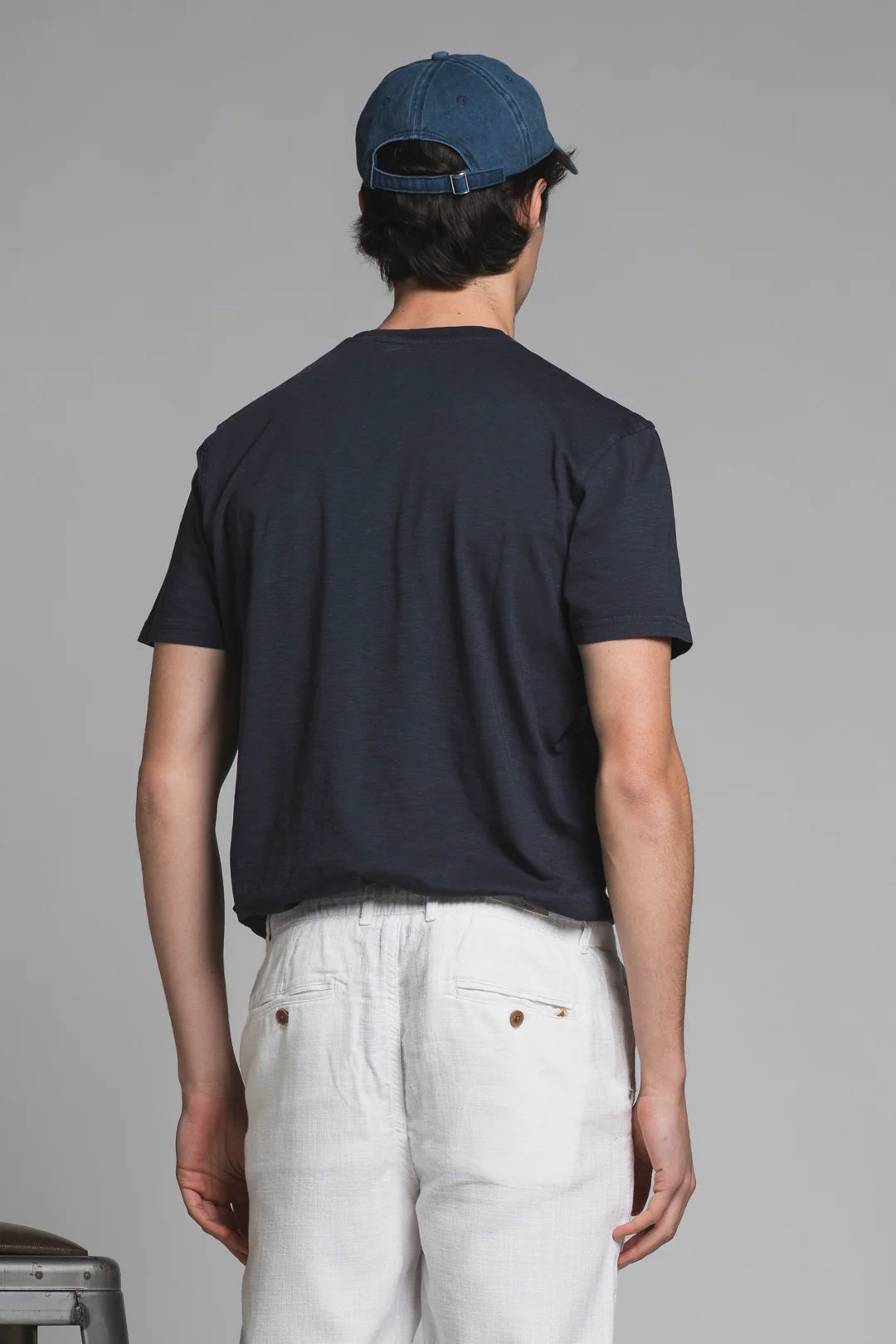 MILES PANTALACCIO IN COTONE DOBBY OFF-WHITE