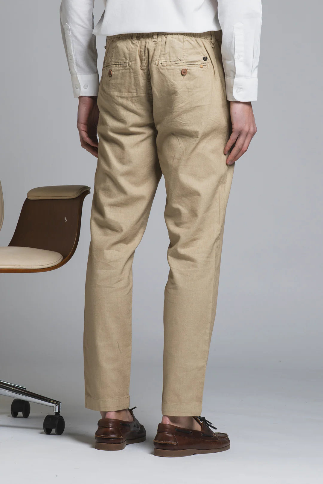 MILES PANTALACCIO IN MISTO LINO DESERT