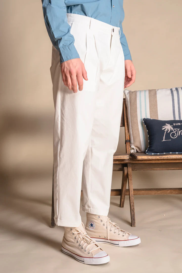 GABARDINA RELAX FIT BIANCA