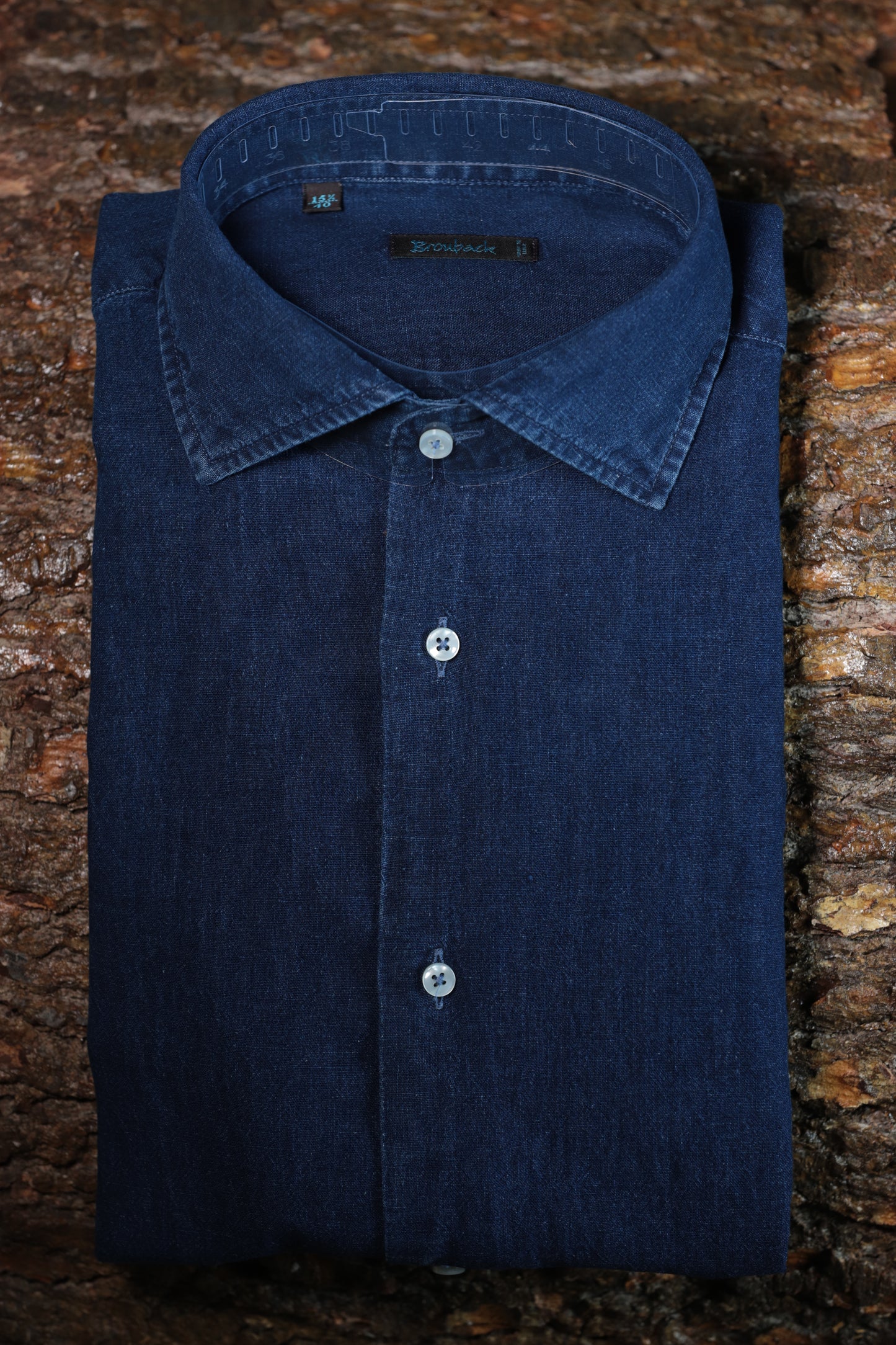 CAMICIA BROUBACK IN LINO DENIM