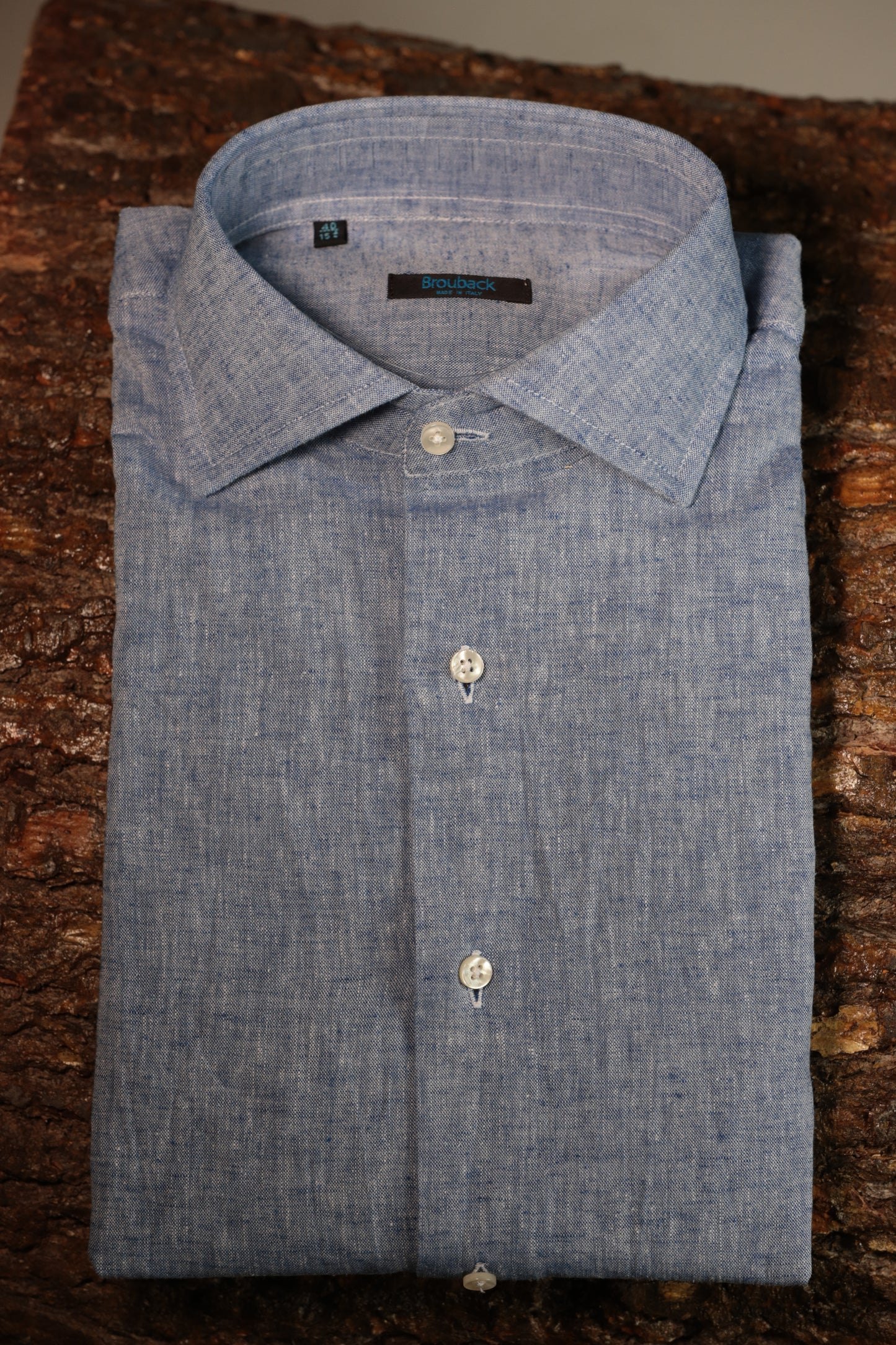 CAMICIA BROUBACK IN LINO SKY