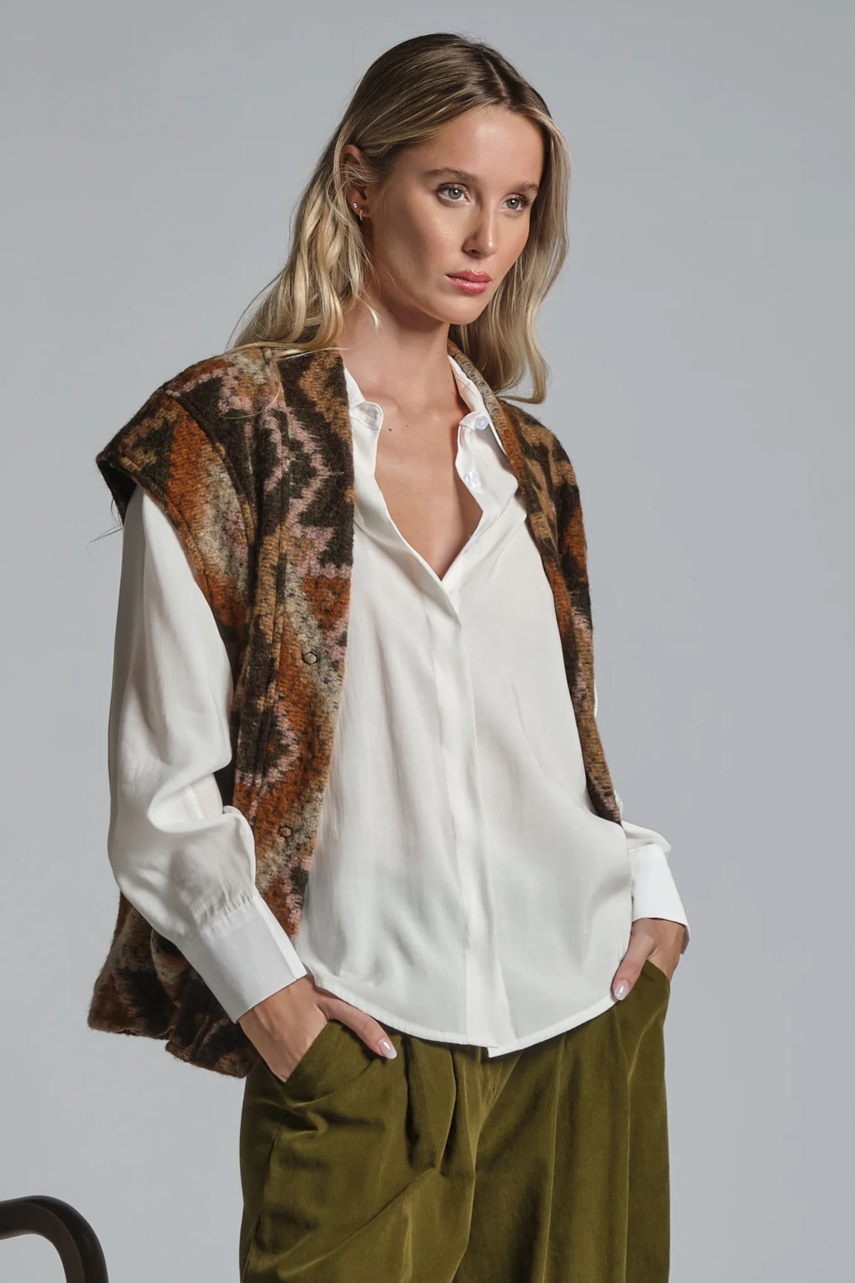 IVETTE GILET IN LANA