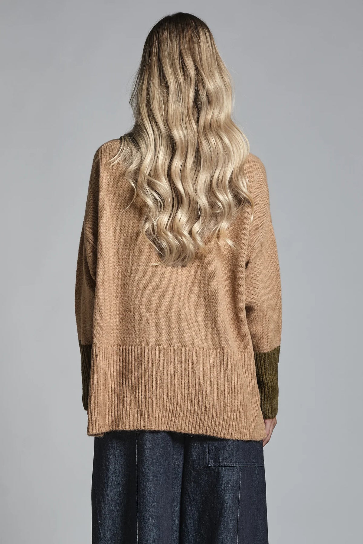 IMPURE MALI MAGLIONE IN MISTO LANA BEIGE