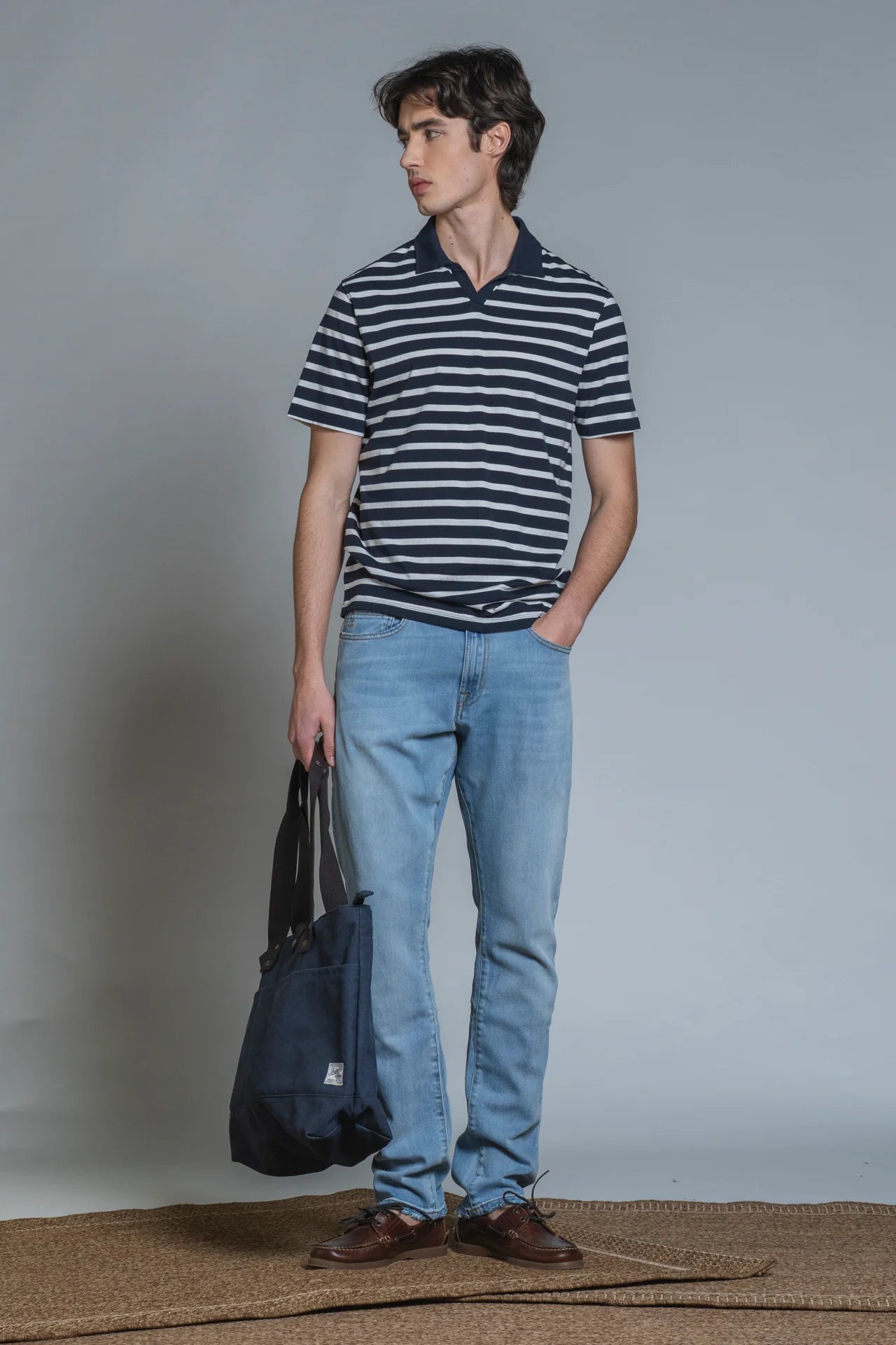JOE BAG IN CANVAS NAVY