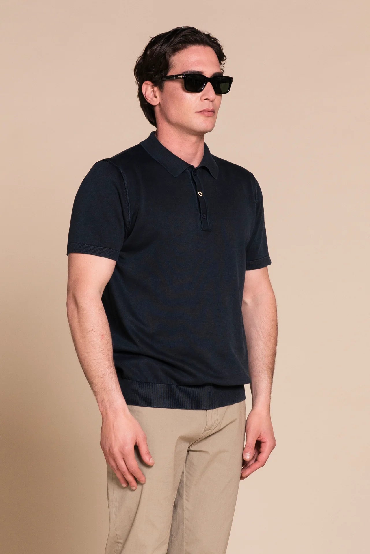 POLO OWEN ACID WASH BLU NAVY