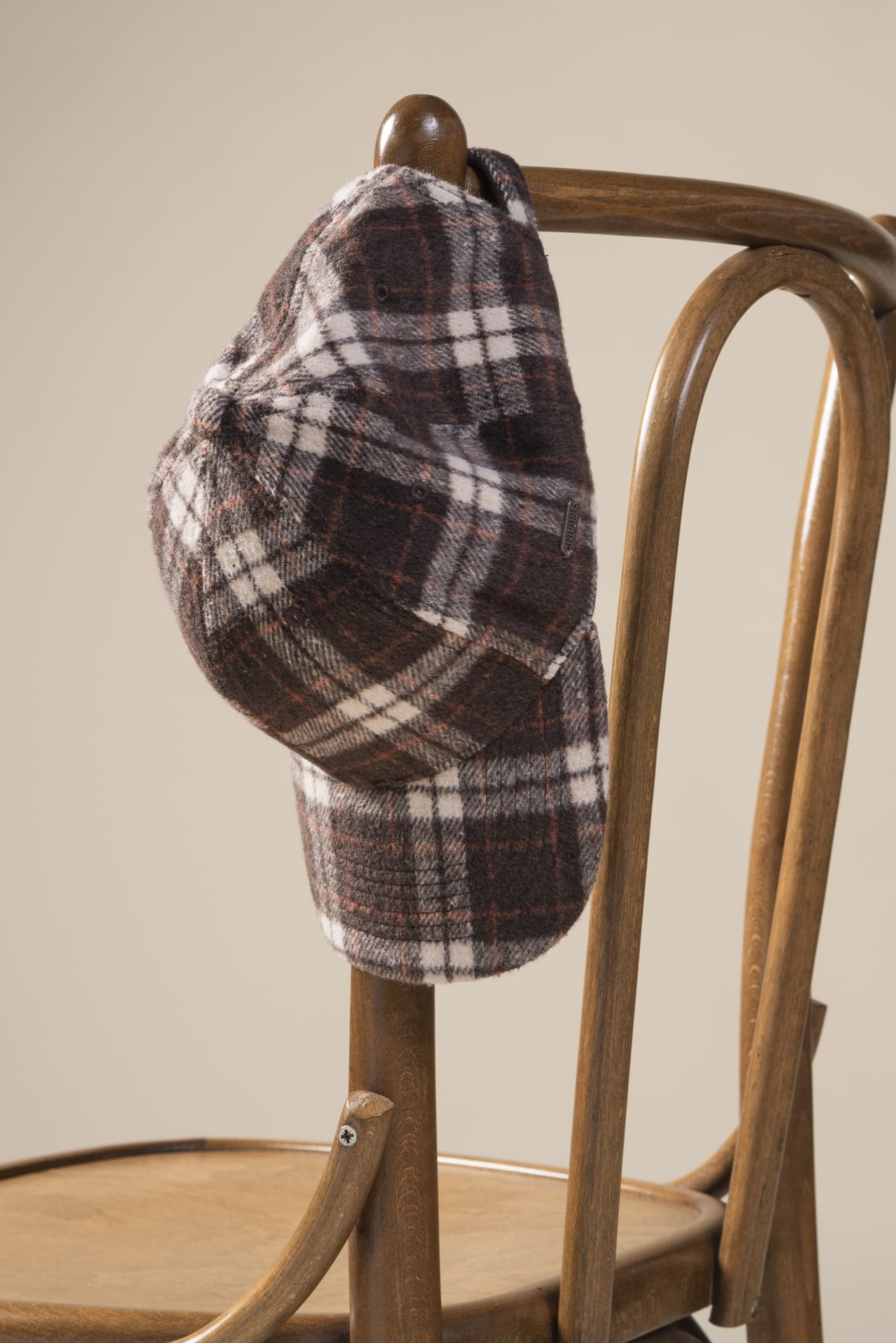 CAPPELLO MIXED WOLL IN CHECK BROWN