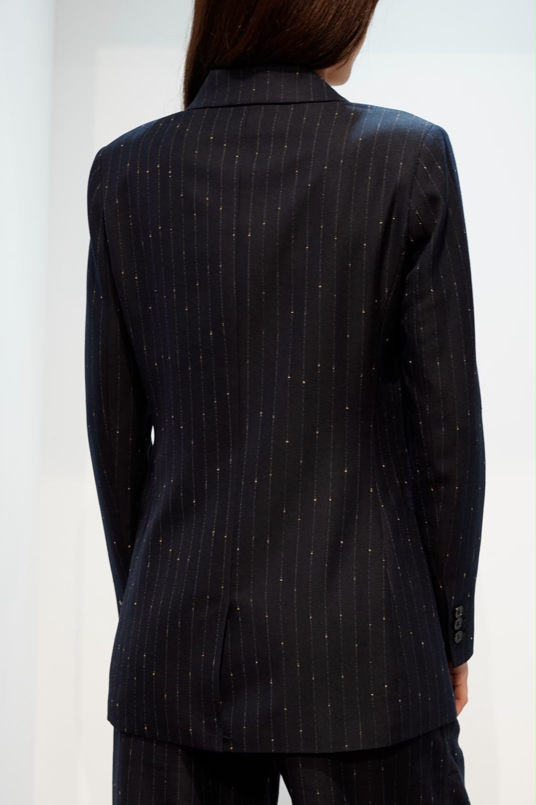 GL BLAZER DOPPIOPETTO NAVY GESSATO
