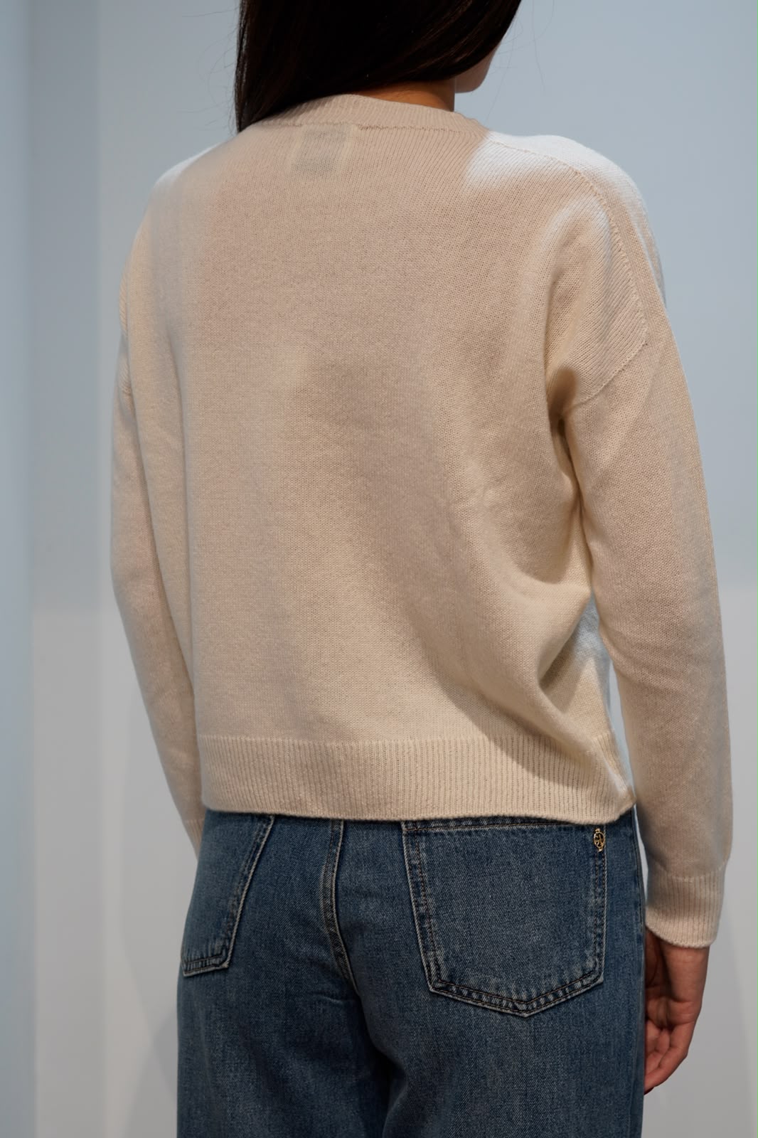 RETOIS MAGLIONE GIROCOLLO CASHMERE LATTE