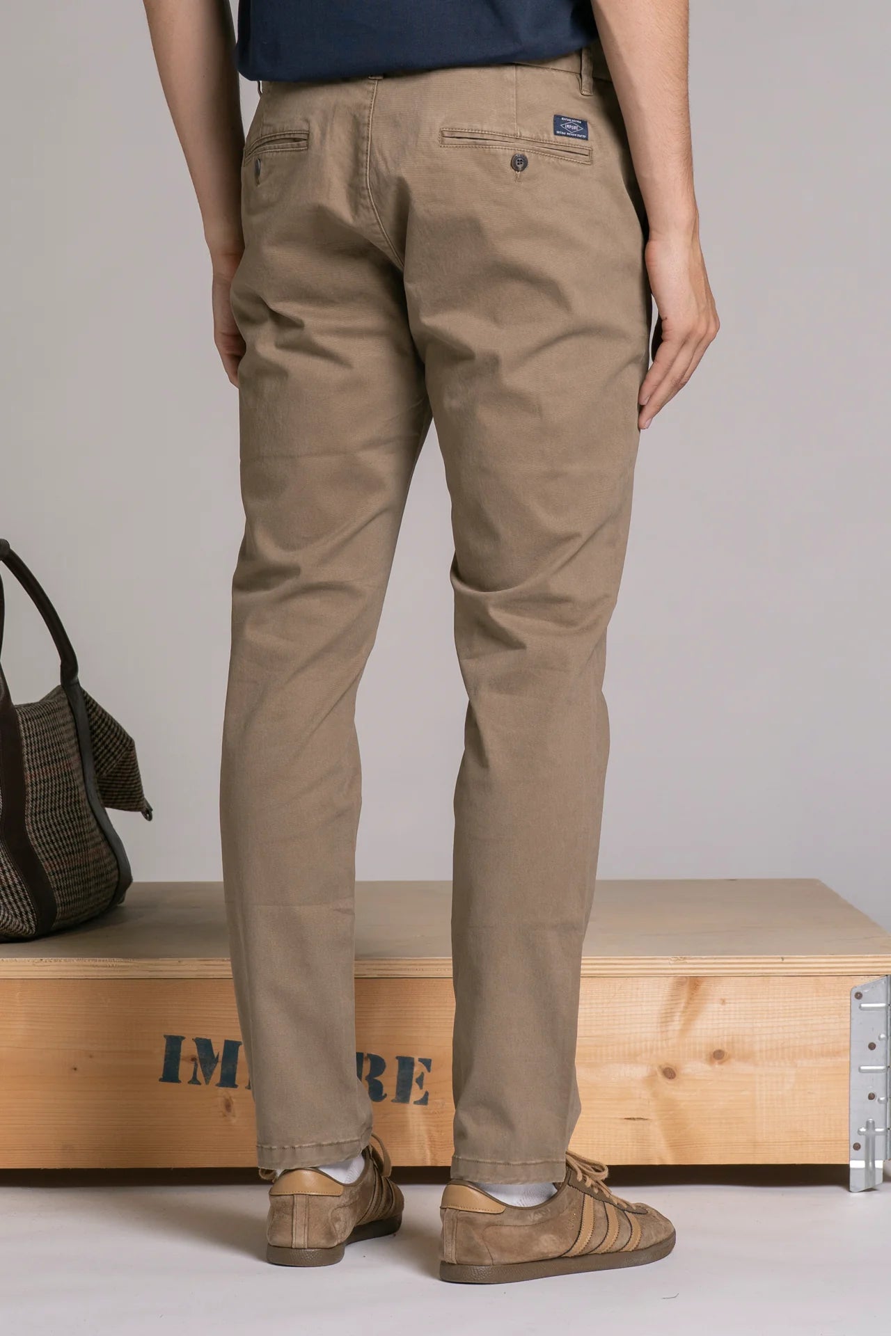BRYAN CHINO LONG IN TWILL MUD