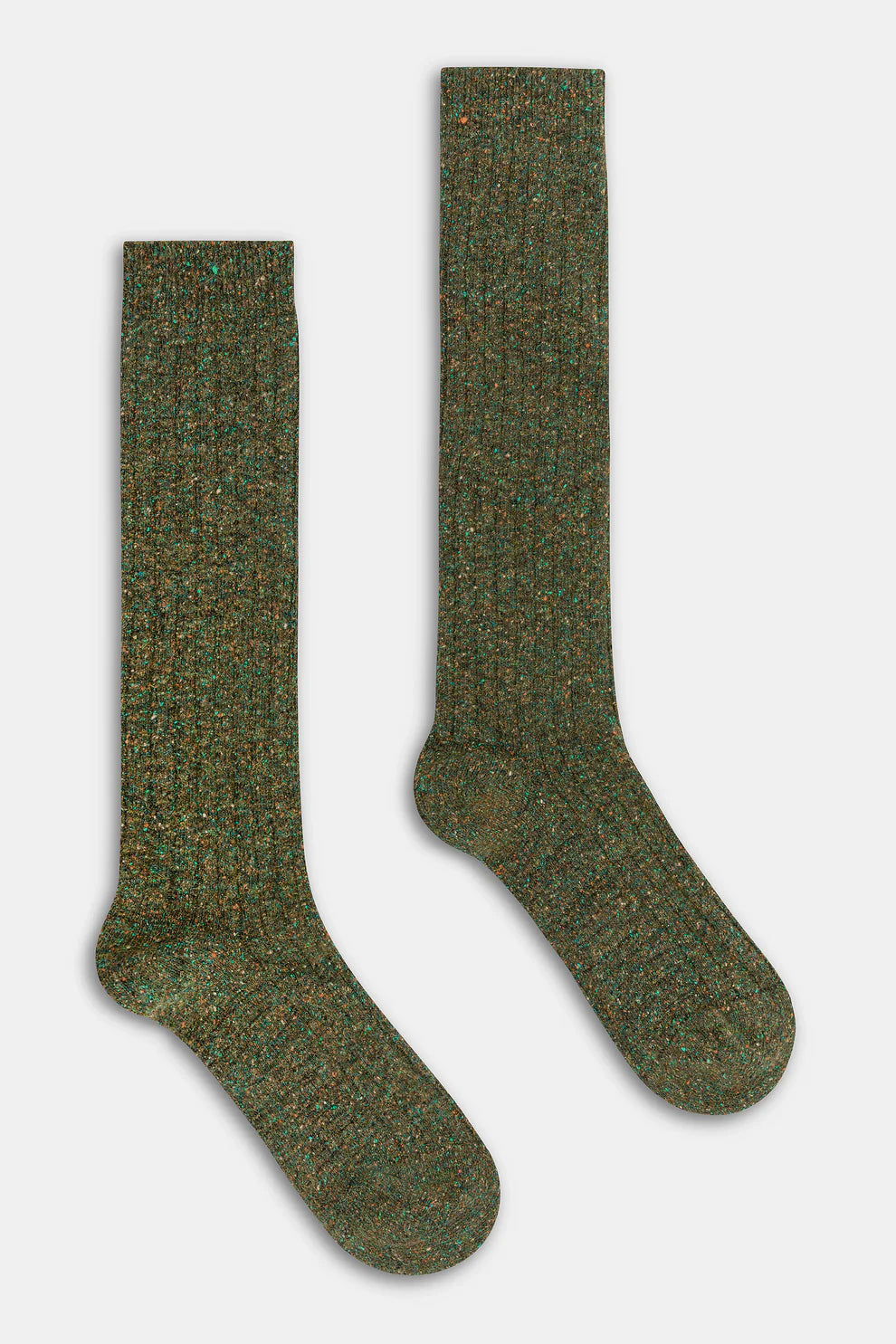 CALZA UOMO BOTTONATO VERDE MARE