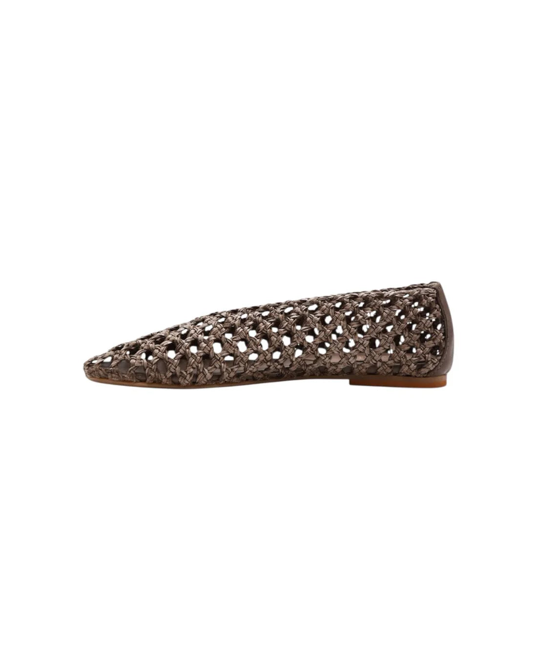 NICHE BALLERINA IN PELLE TRAFORATA TORTORA