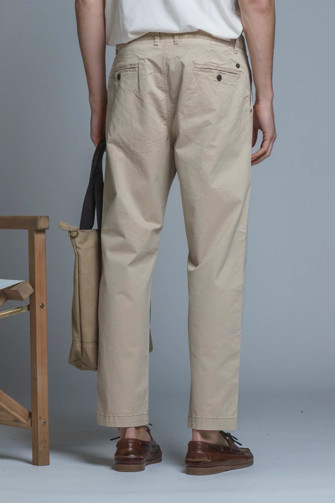MICK CHINO LONG PINCES IN TWILL STRETCH DESERT