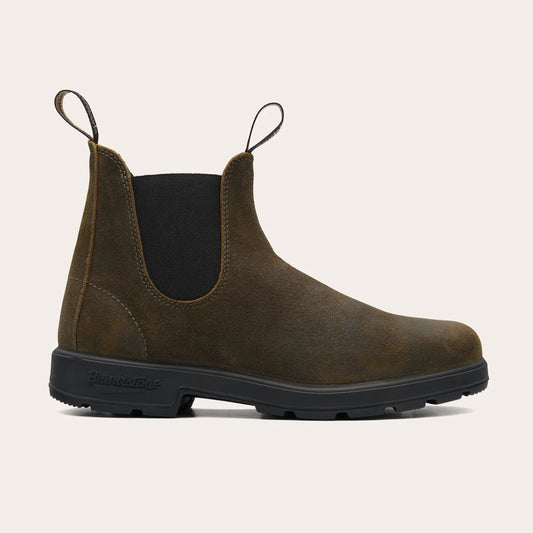 BLUNDSTONE 1615 DARK OLIVE WAXED SUEDE