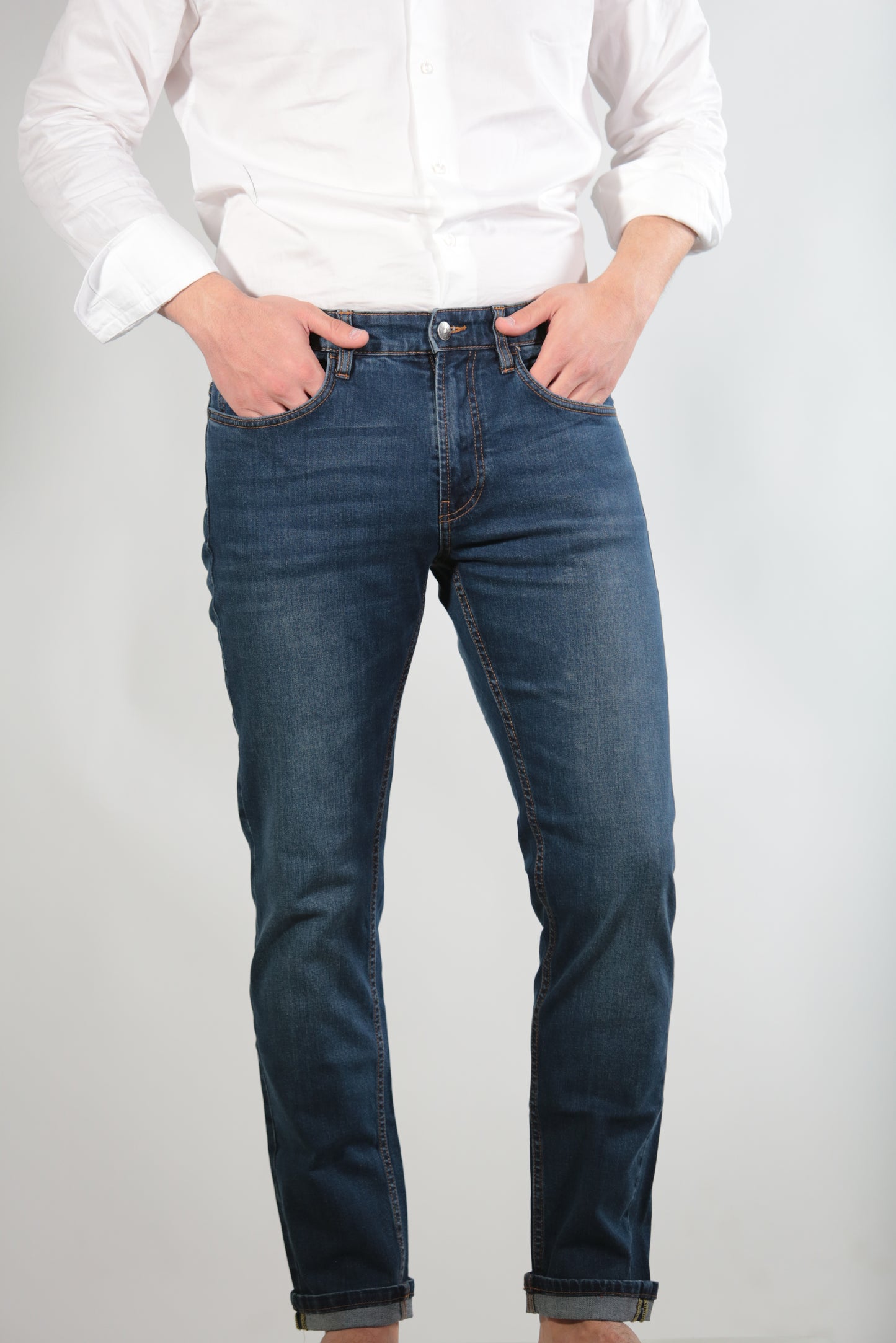 ALBERT JEANS SLIM FIT INDACO