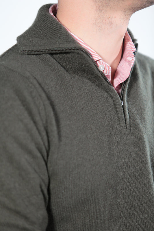 LIAM SERAFINO IN LAMBSWOOL GREEN