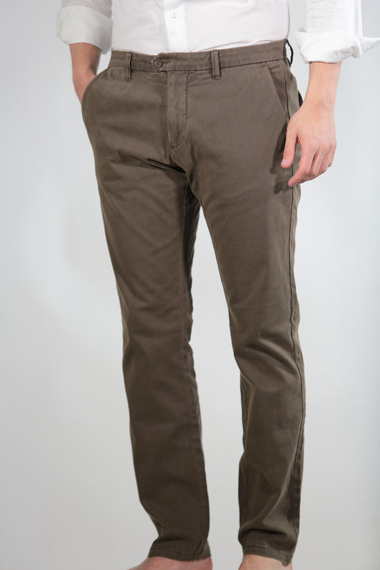 ALFRED CHINO LONG FLAP BROWN