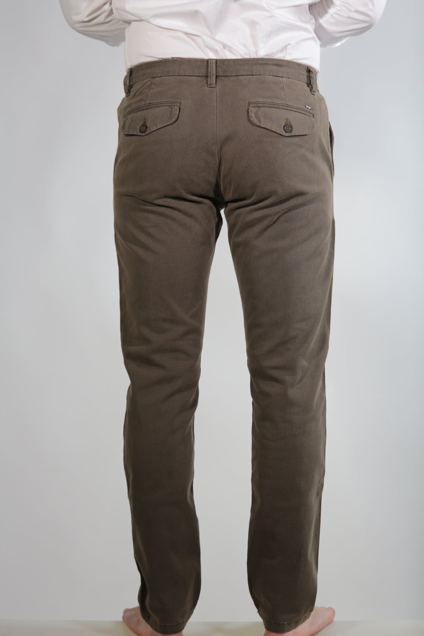 ALFRED CHINO LONG FLAP BROWN