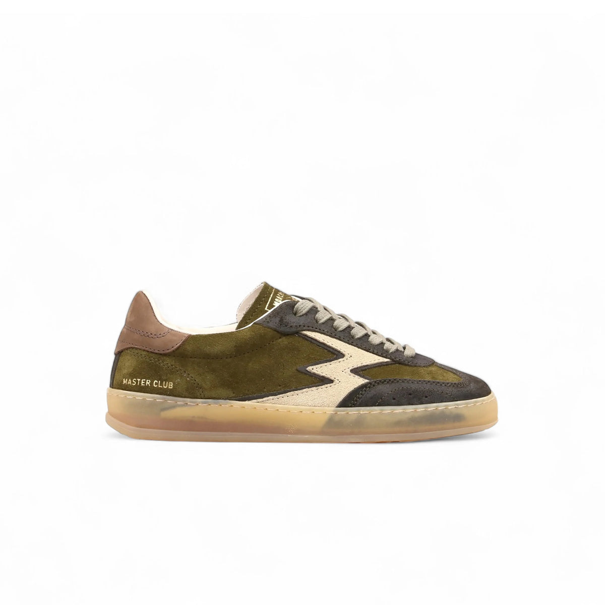 MOACONCEPT SNEAKERS CLUB SUEDE VERDE OLIVA SCURO