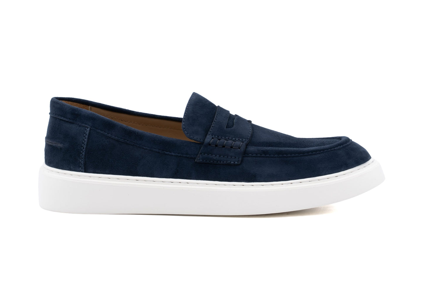 ANTICA CUOIERIA MOCASSINO IN SUEDE BLU
