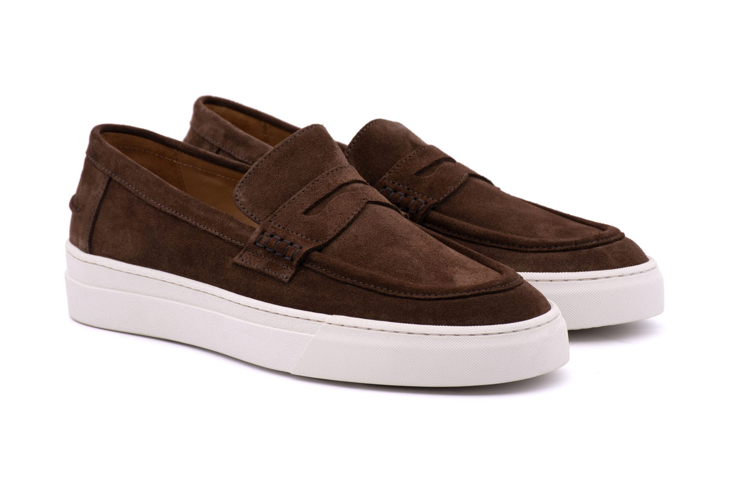 ANTICA CUOIERIA MOCASSINO IN SUEDE BROWN