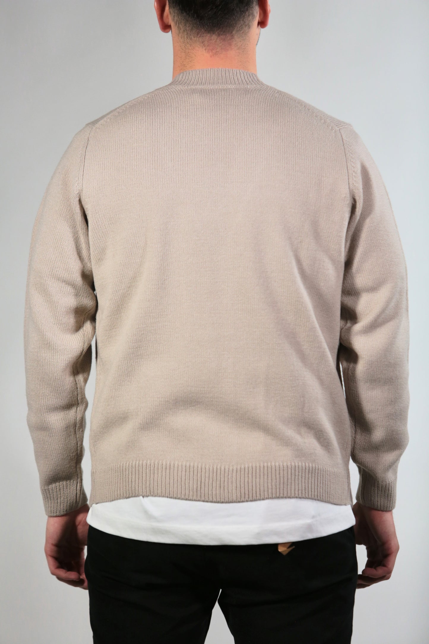 EDO CARDIGAN OVERSIZE IN MERINOS ECRU'