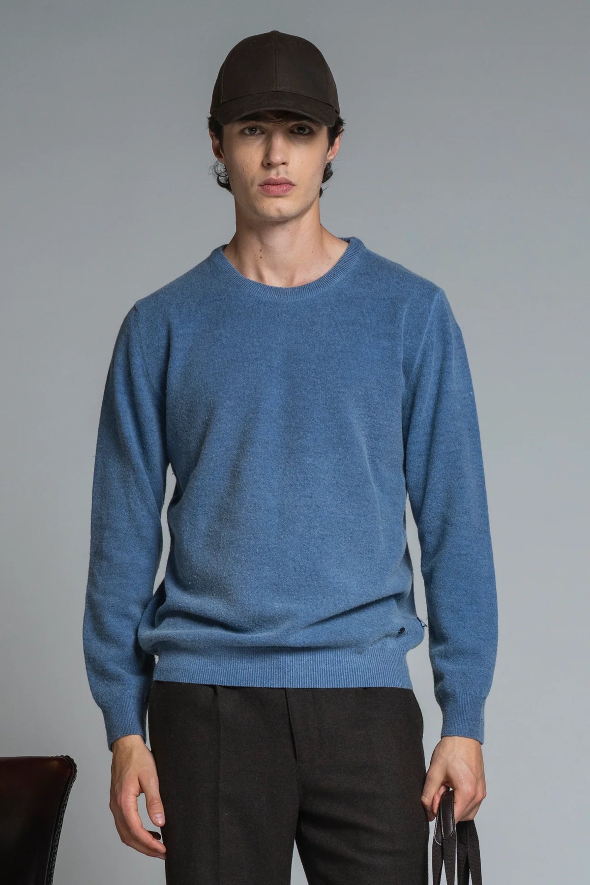 IMPURE CHARLIE GIROCOLLO IN LAMBSWOOL DENIM