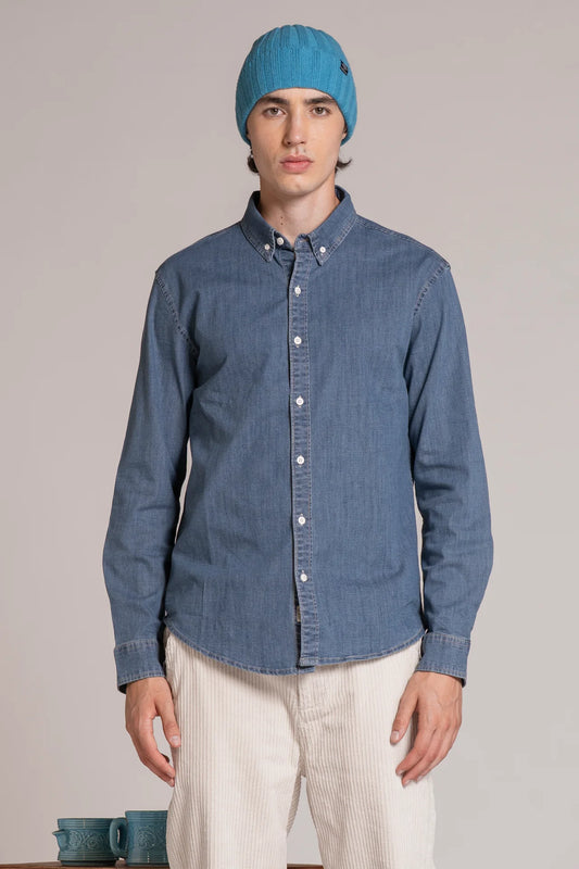 CONNOR CAMICIA IN DENIM BUTTON DOWN