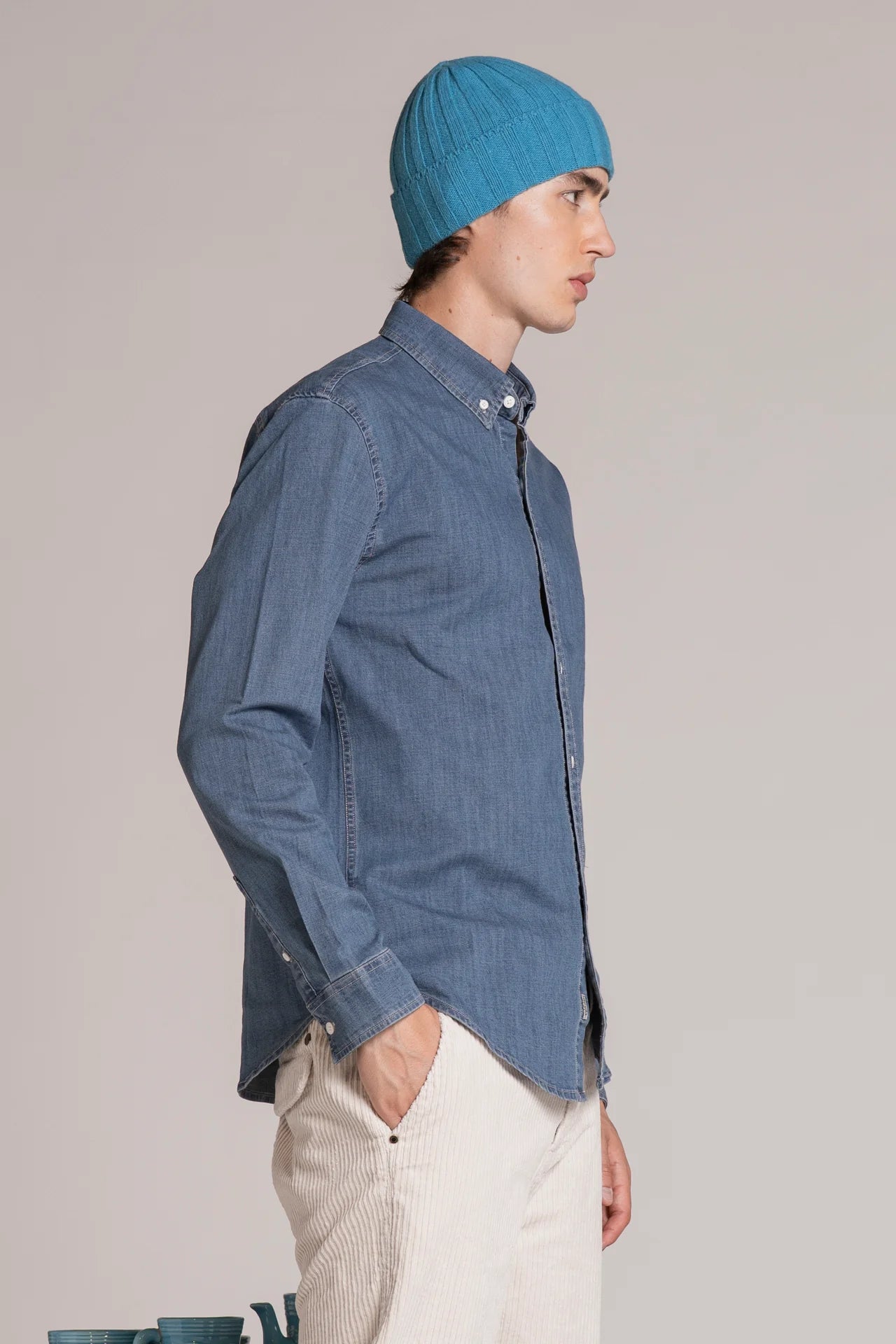 CONNOR CAMICIA IN DENIM BUTTON DOWN