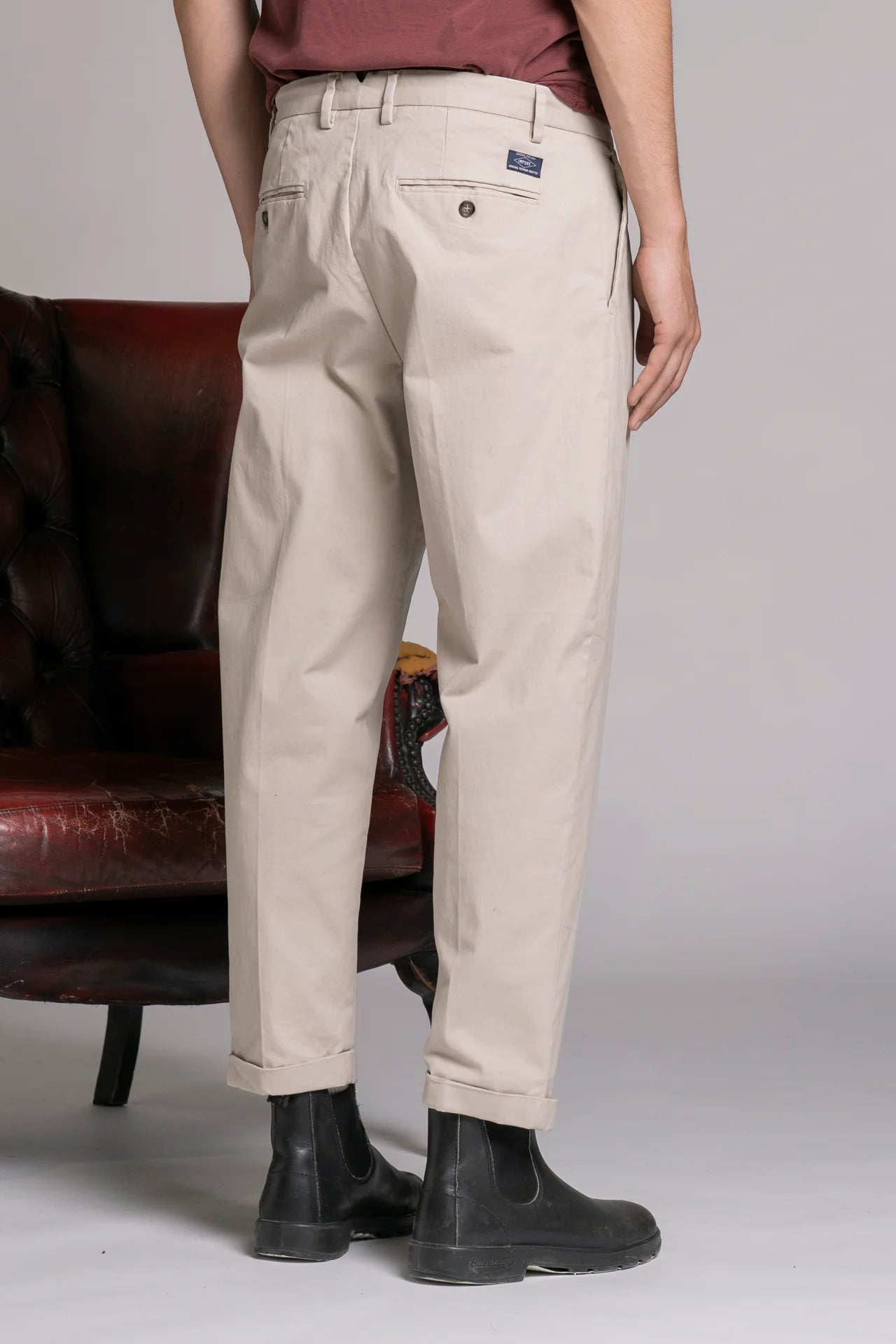 DEVIS CHINO LONG IN TWILL DESERT