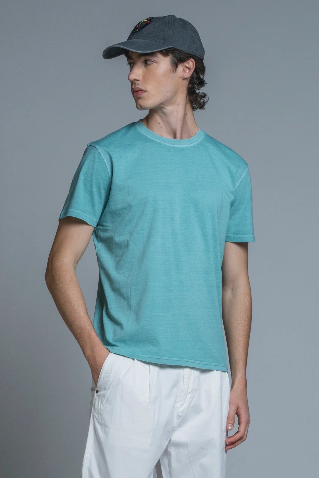 JOSHUA T-SHIRT IN JERSEY TEAL