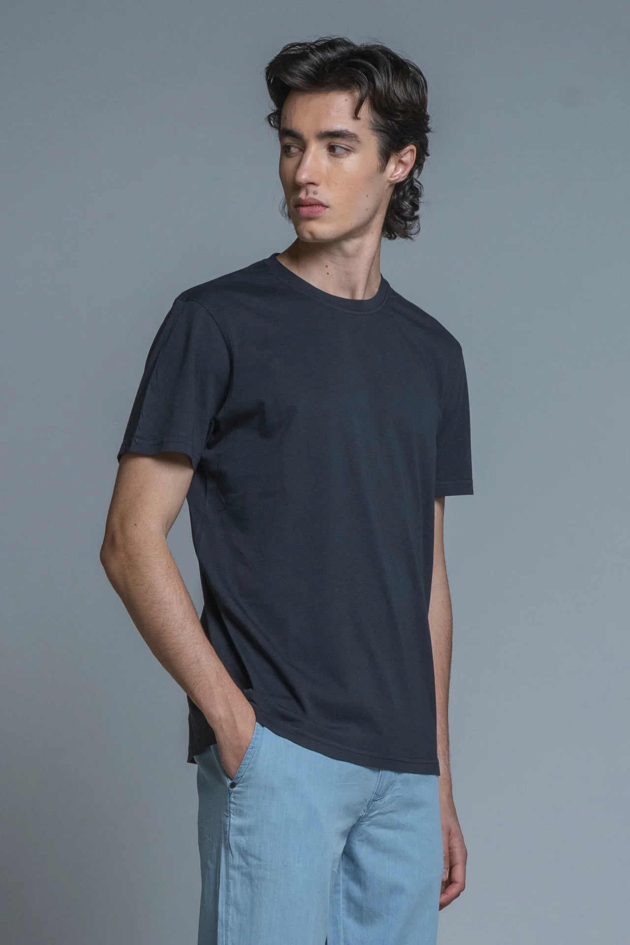 JOSHUA T-SHIRT IN JERSEY NAVY IMPURE