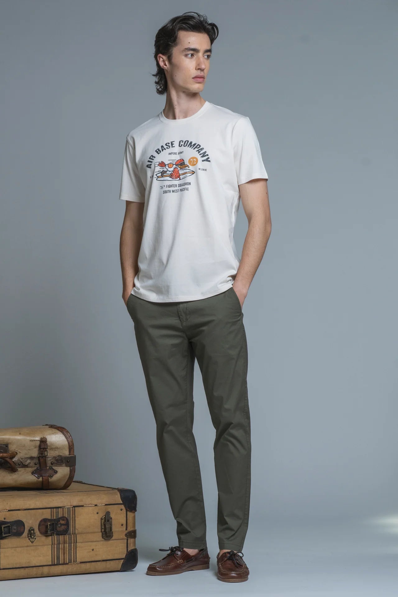 FIGHTER T-SHIRT CON STAMPA IMPURE