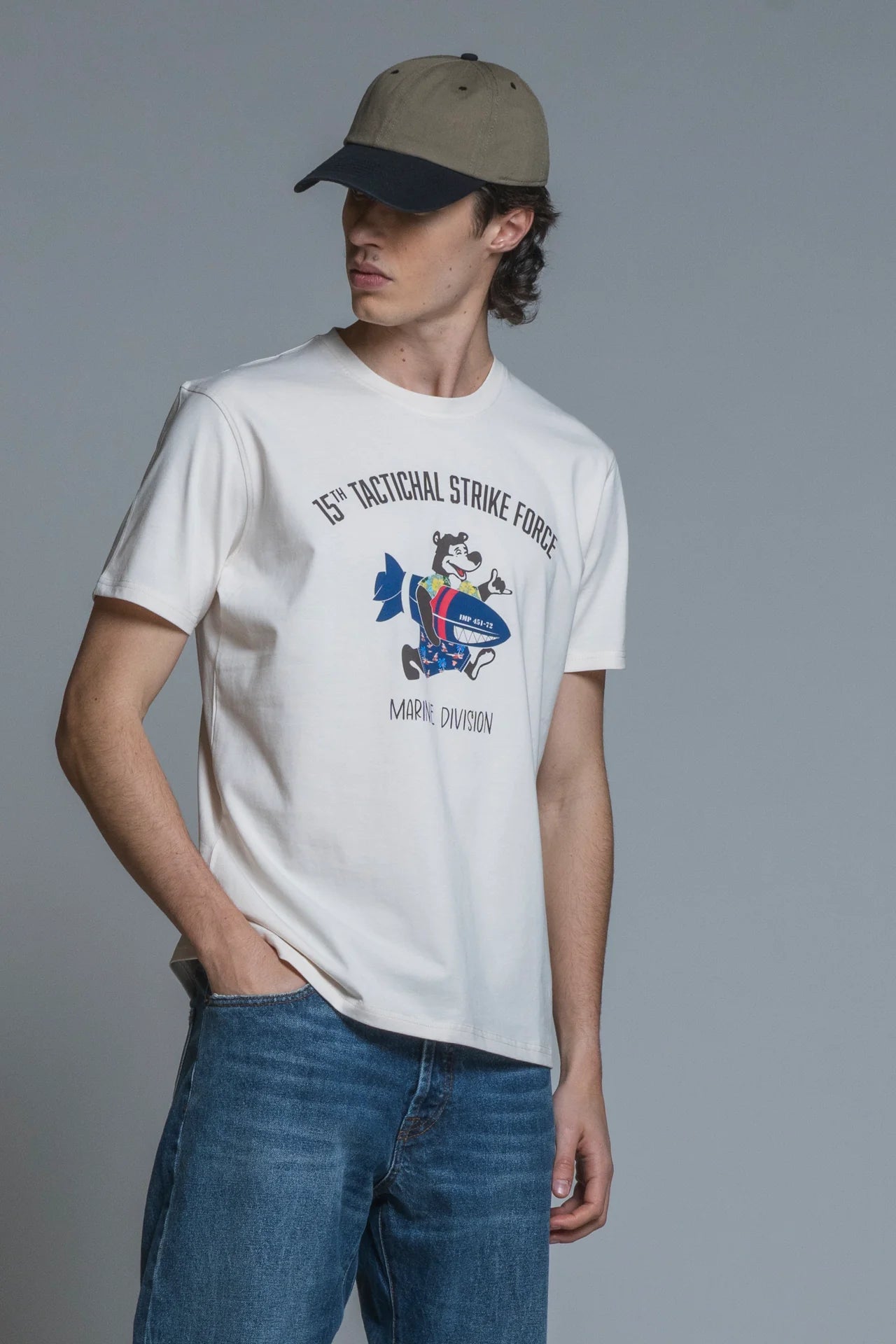 MARINE T-SHIRT CON STAMPA IMPURE