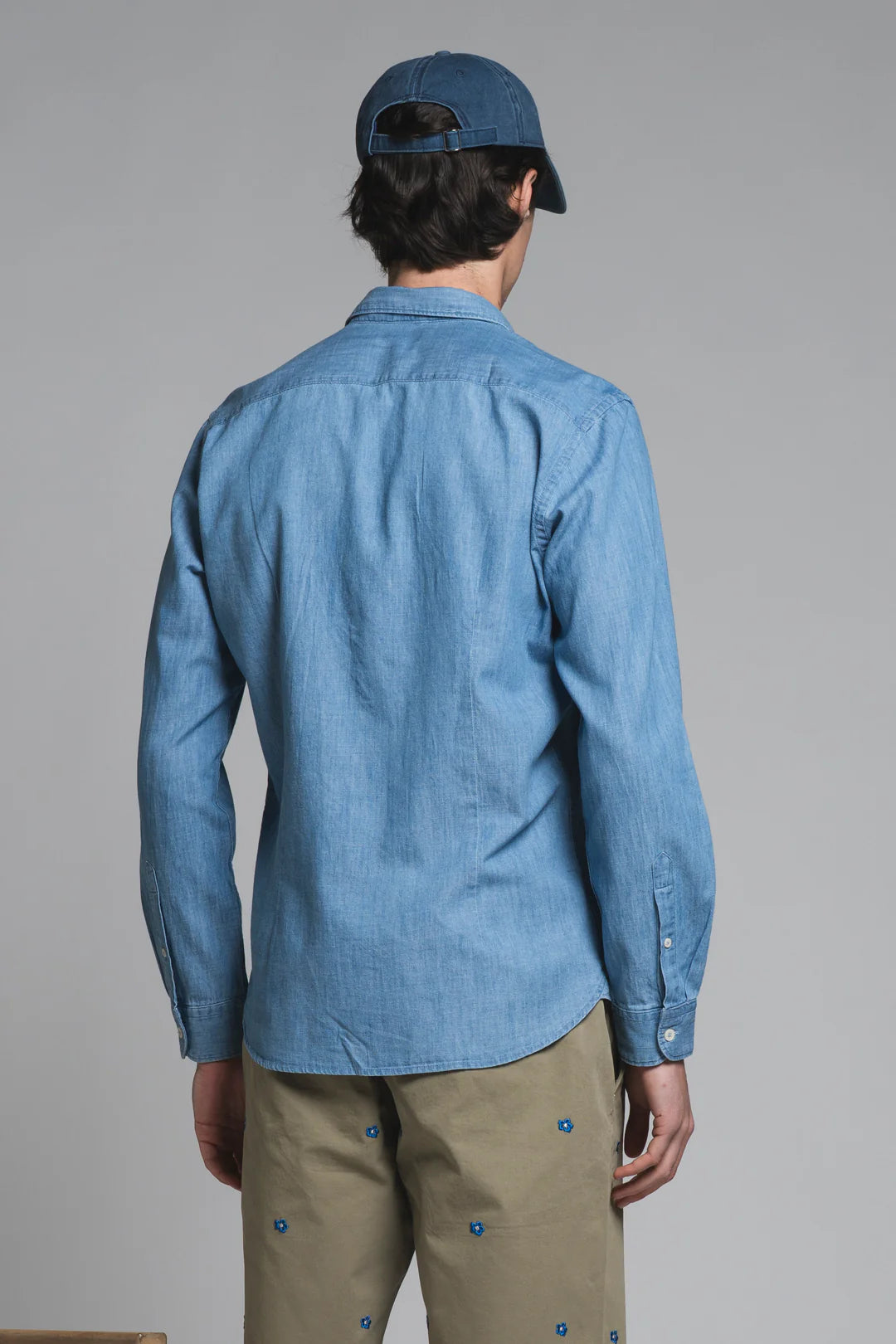 RILEY CAMICIA IN DENIM LT.BLUE