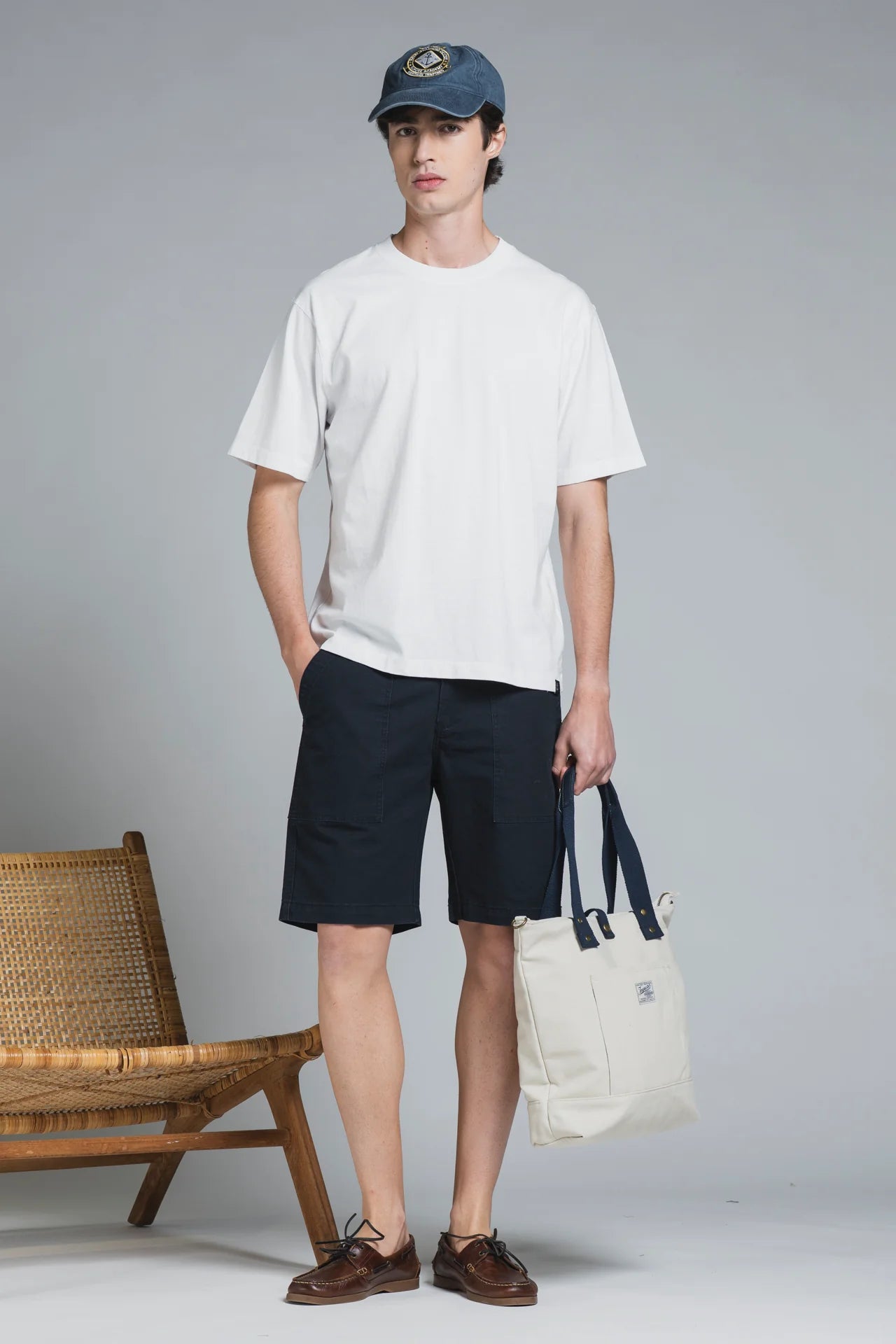 OMAR T-SHIRT IN JERSEY WHITE OVER IMPURE