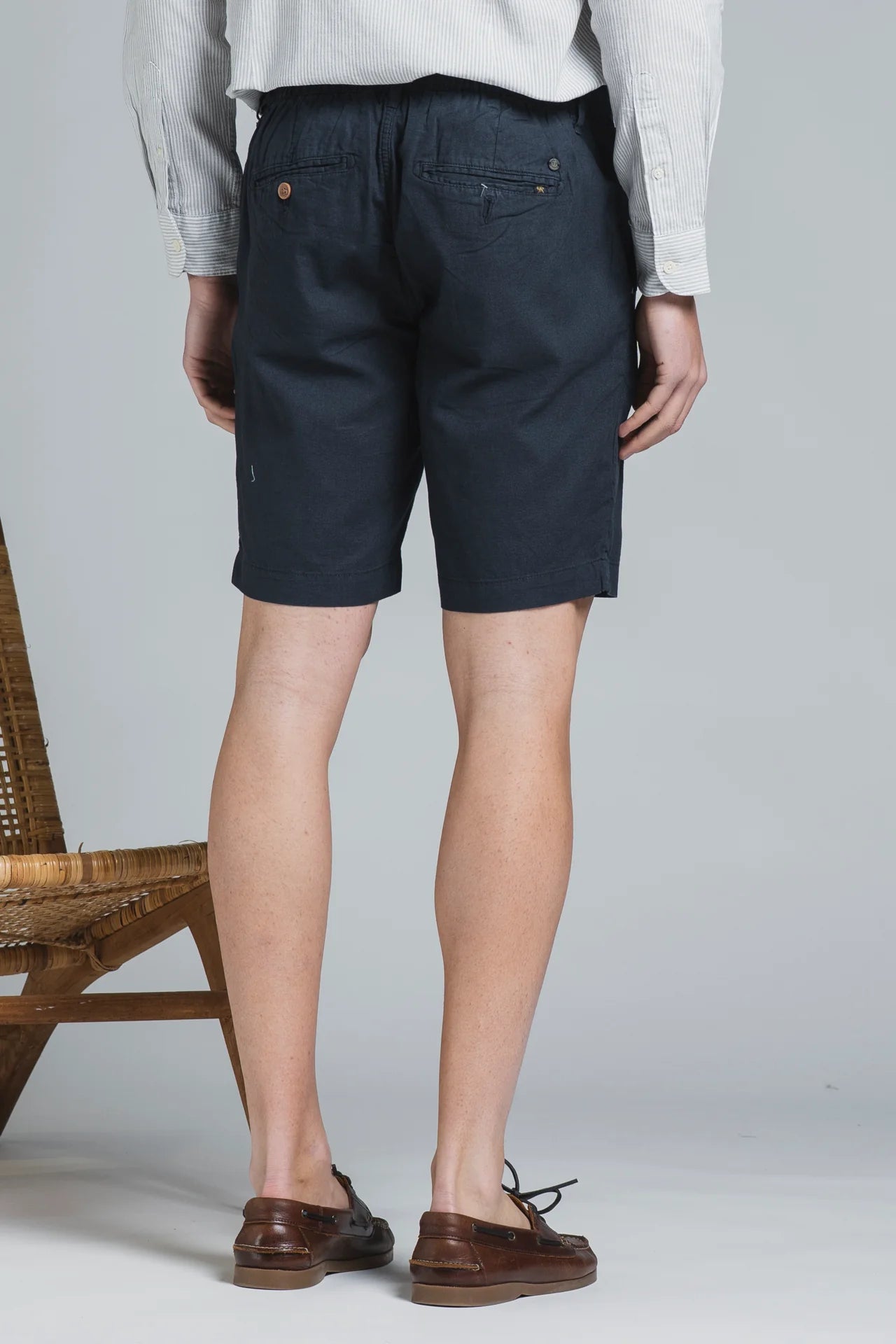 NILS SHORTS IN LINO NAVY