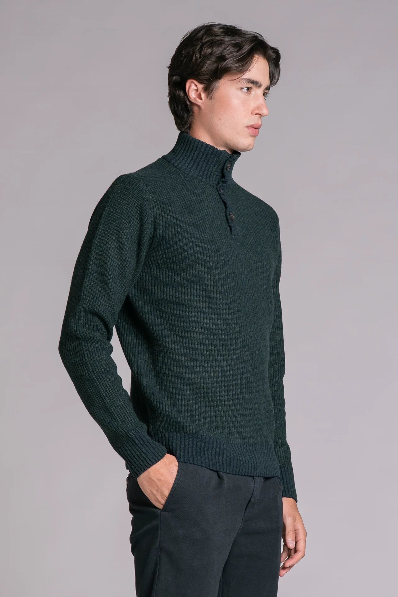 JOSEPH SERAFINO IN LAMBSWOOL GREEN