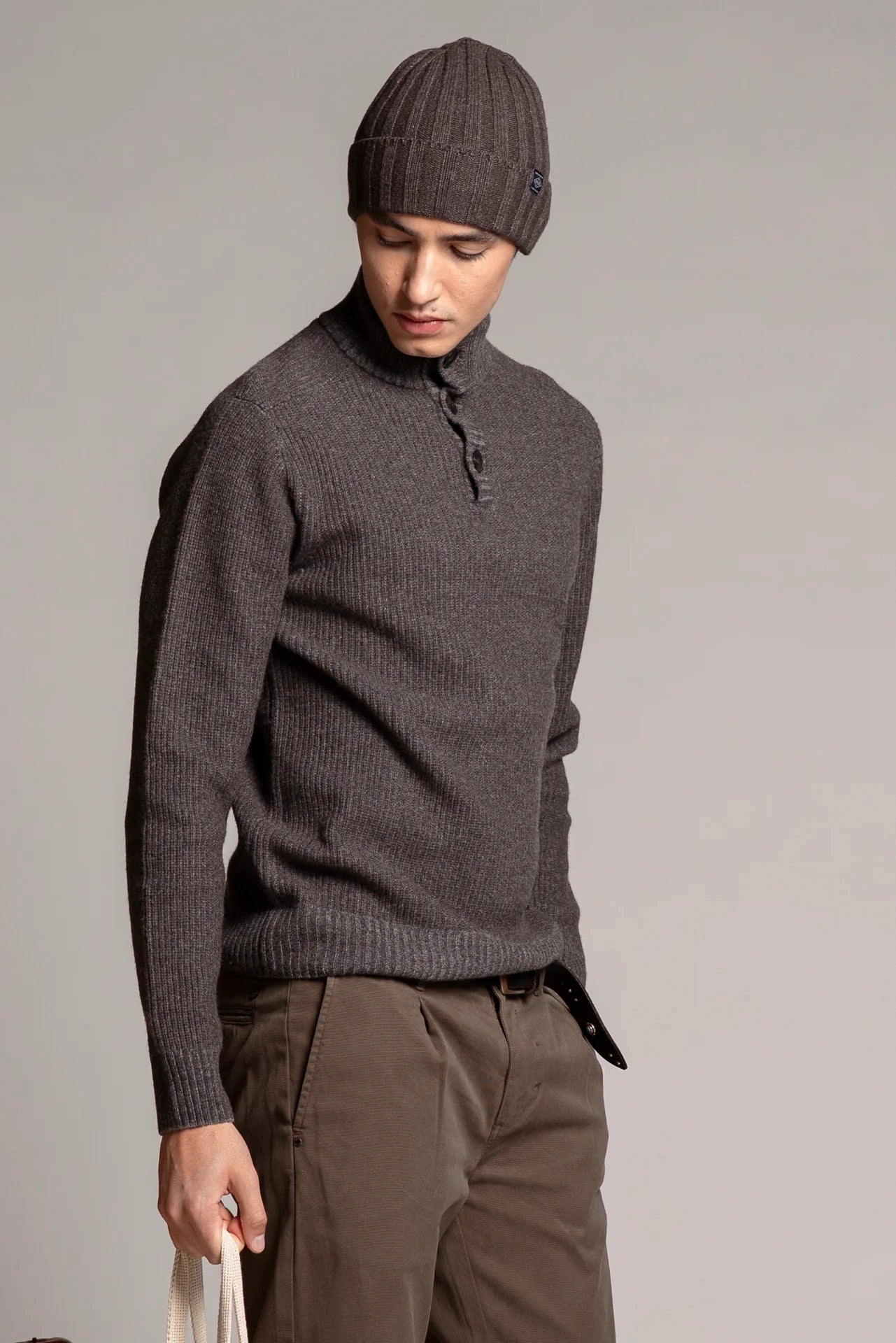 JOSEPH SERAFINO IN LAMBSWOOL BROWN