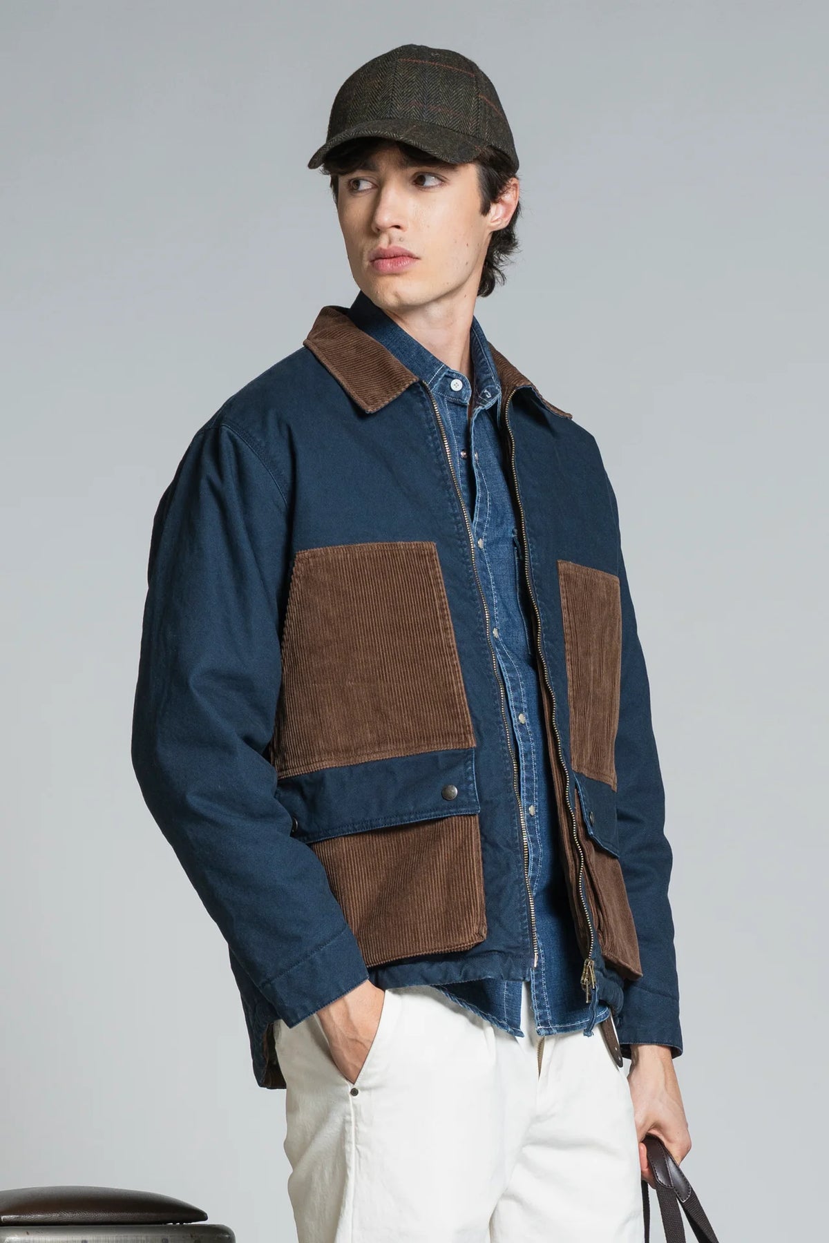 IMPURE WORK JACKET WOODS IN CANVAS NAVY