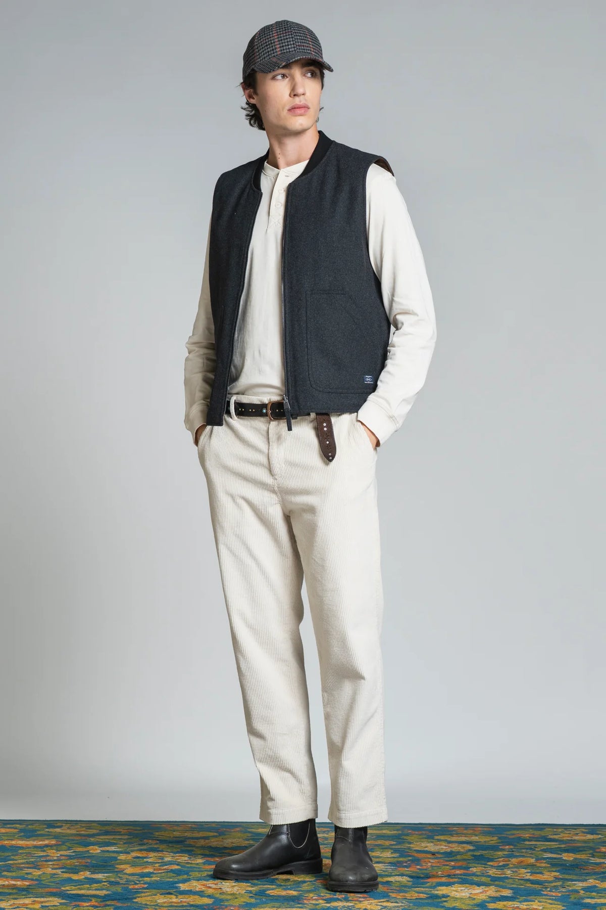 GILET IMPURE CASTLEROCK REVERSE IN MIXED WOOL