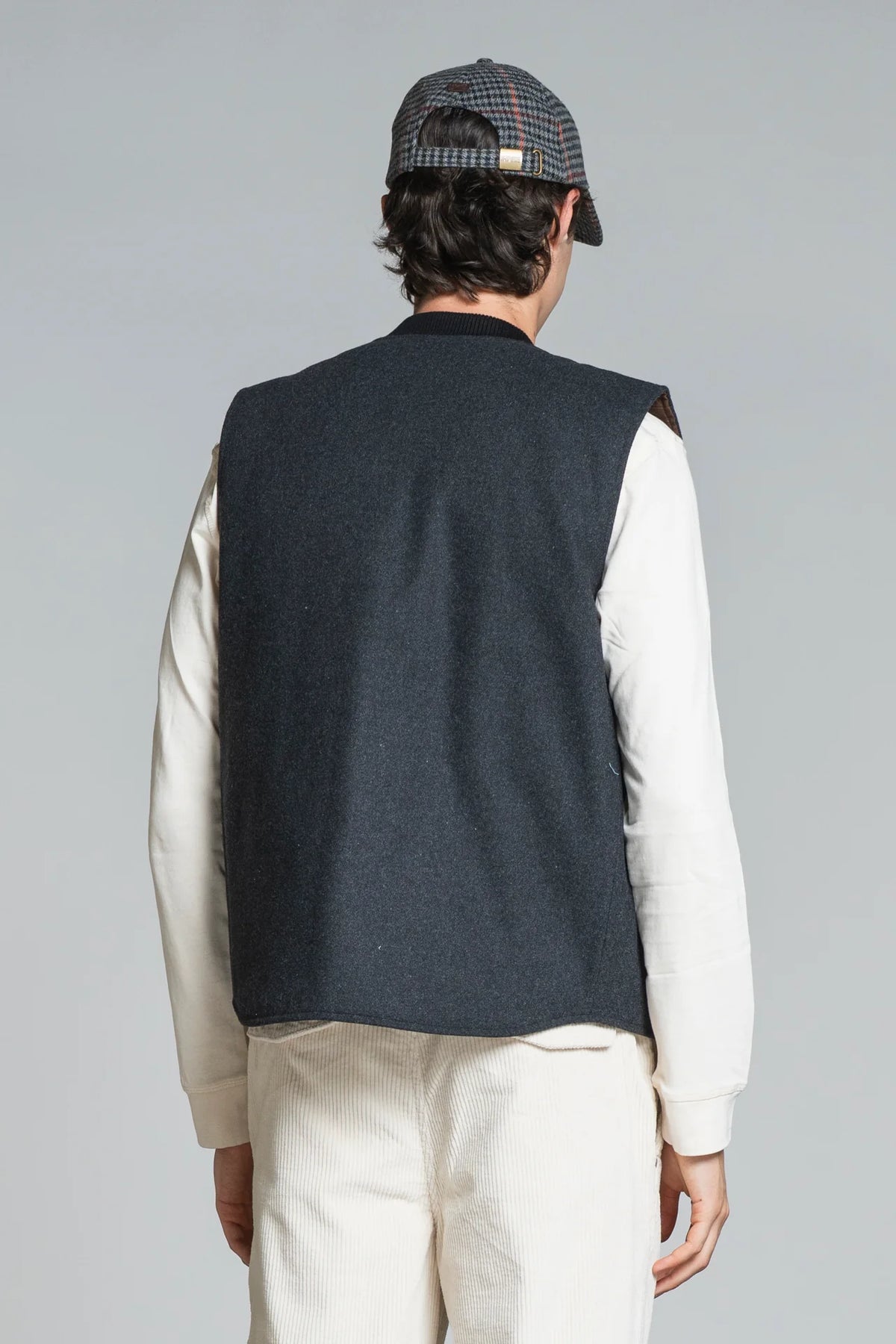 GILET IMPURE CASTLEROCK REVERSE IN MIXED WOOL