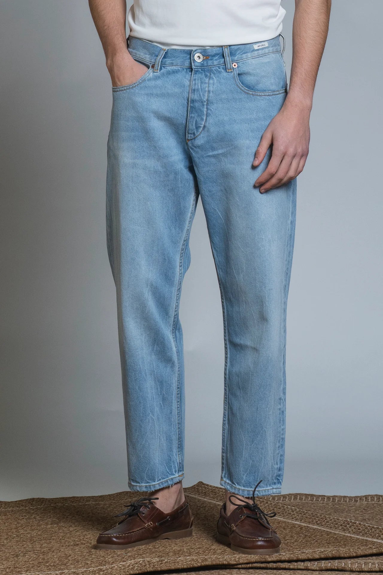 HIRO JEANS JAPAN CROP LT.BLUE