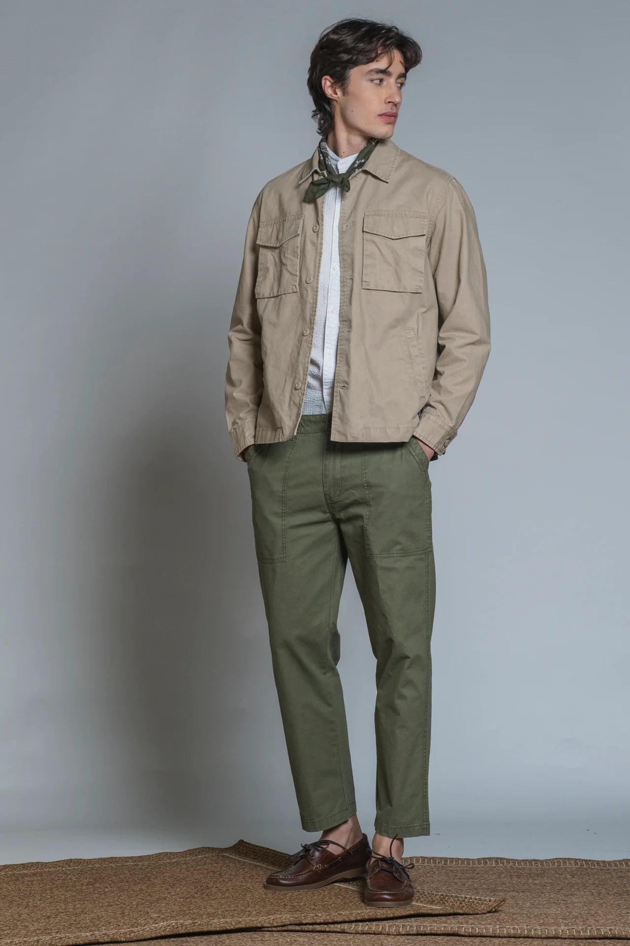 GATOR OVERSHIRT JACKET BEIGE