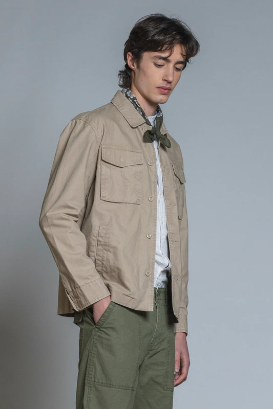 GATOR OVERSHIRT JACKET BEIGE