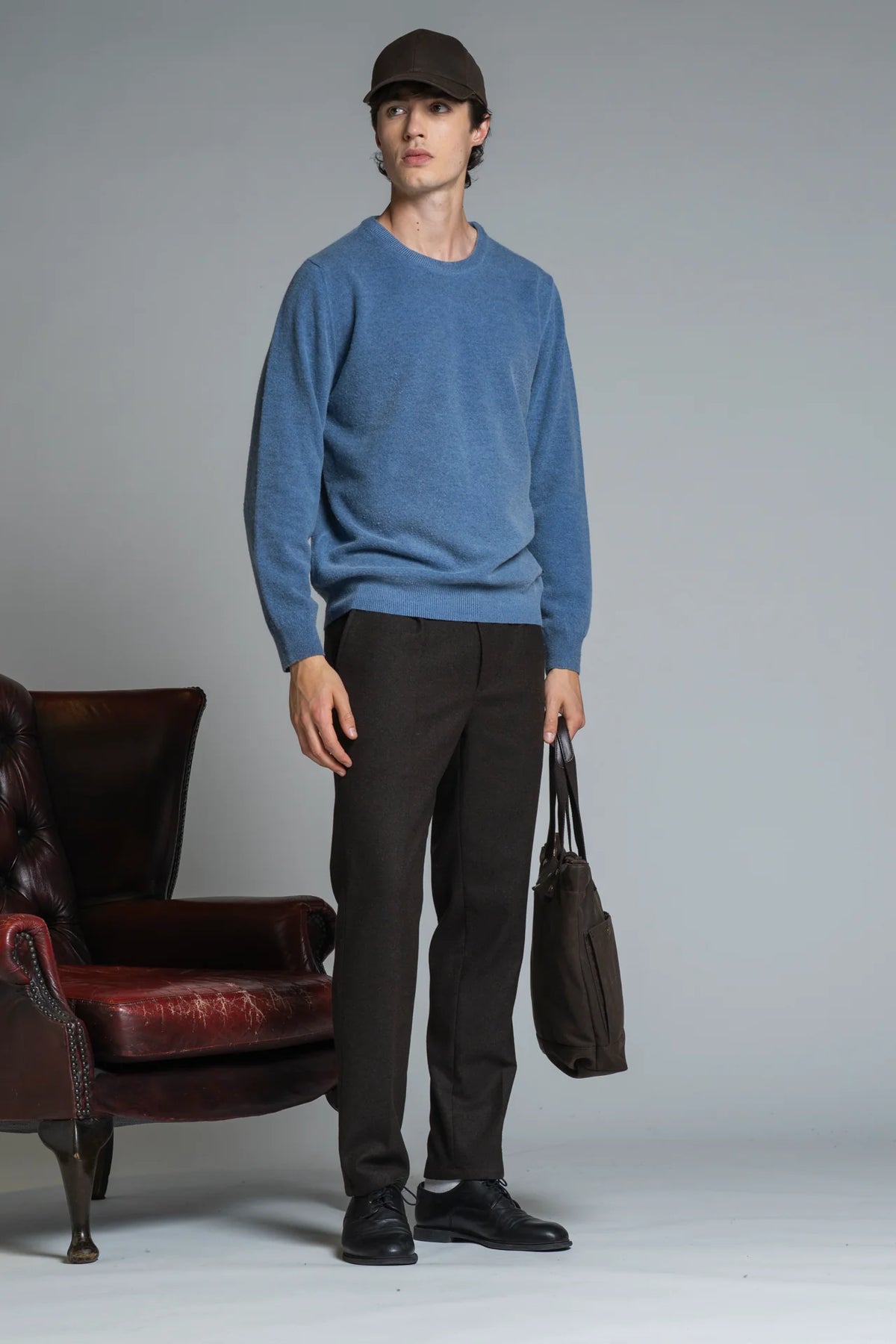 IMPURE CHARLIE GIROCOLLO IN LAMBSWOOL DENIM