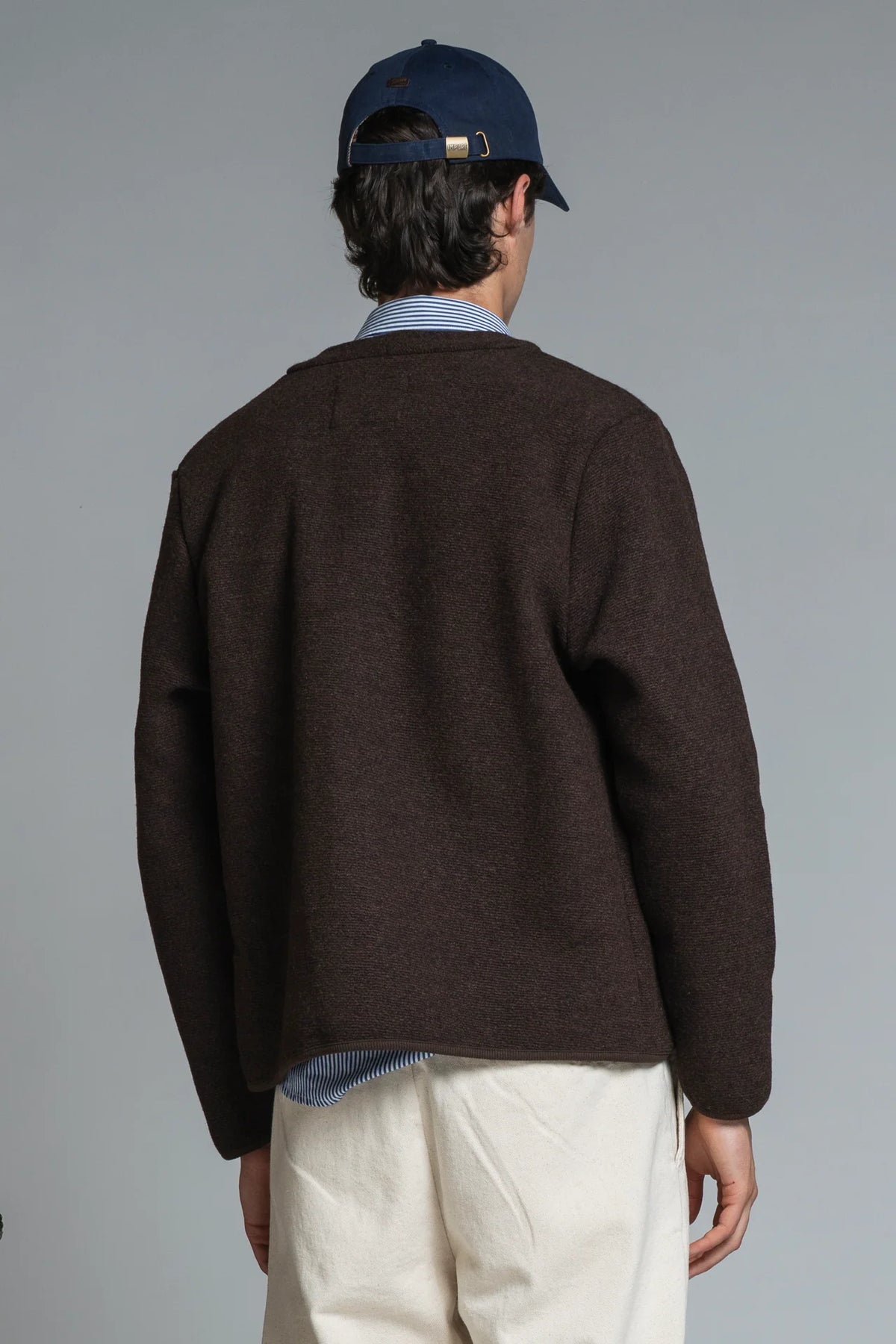 IMPURE DOVER JACKET IN LANA COTTA BROWN