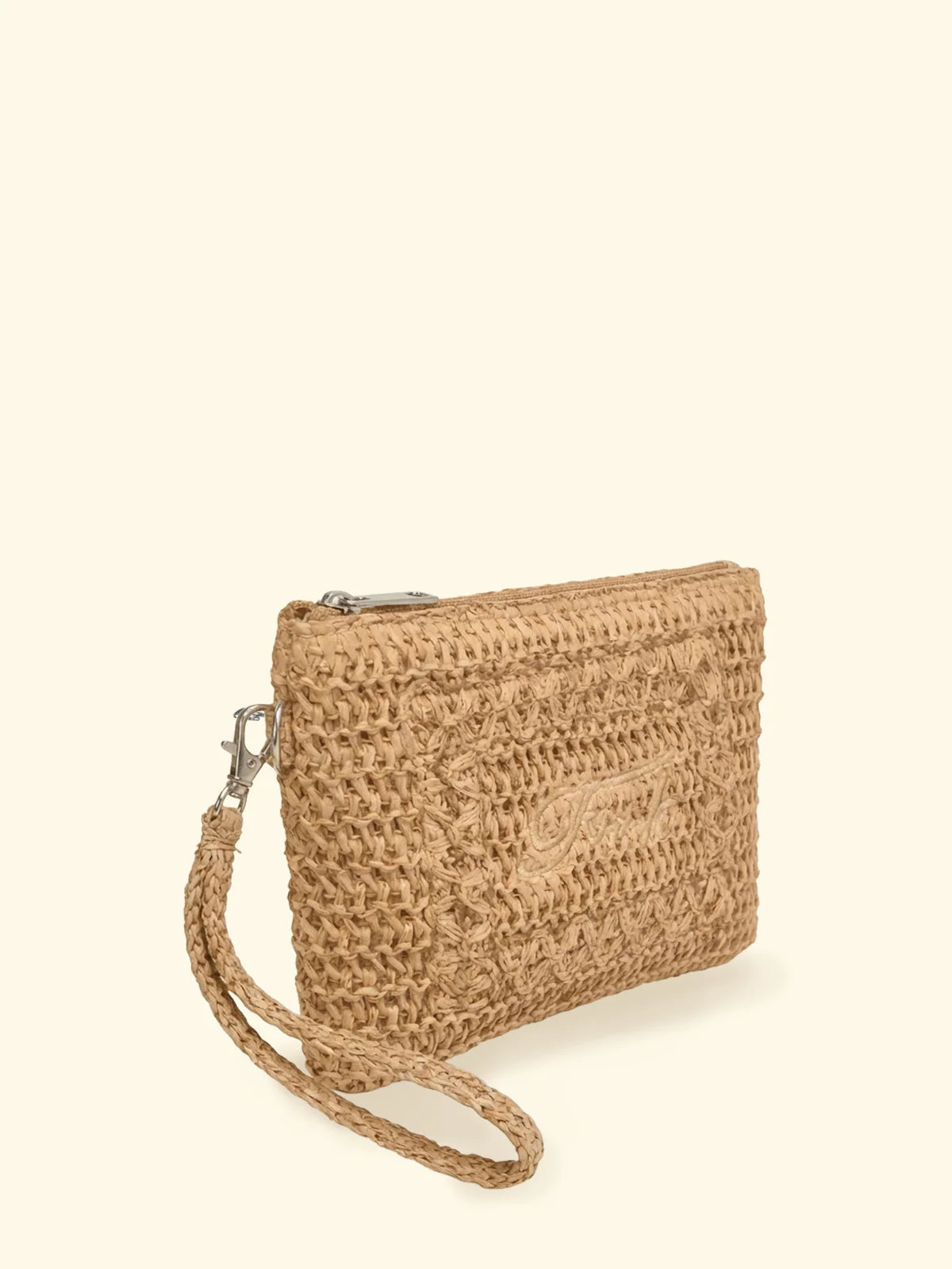 MINI POCHETTE F**K IN RAFIA BEIGE