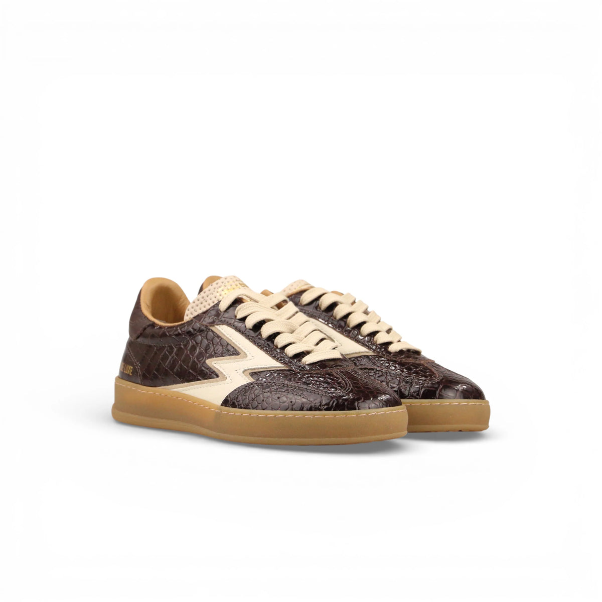 MOACONCEPT SNEAKERS CLUB IN PELLE CIOCCOLATO