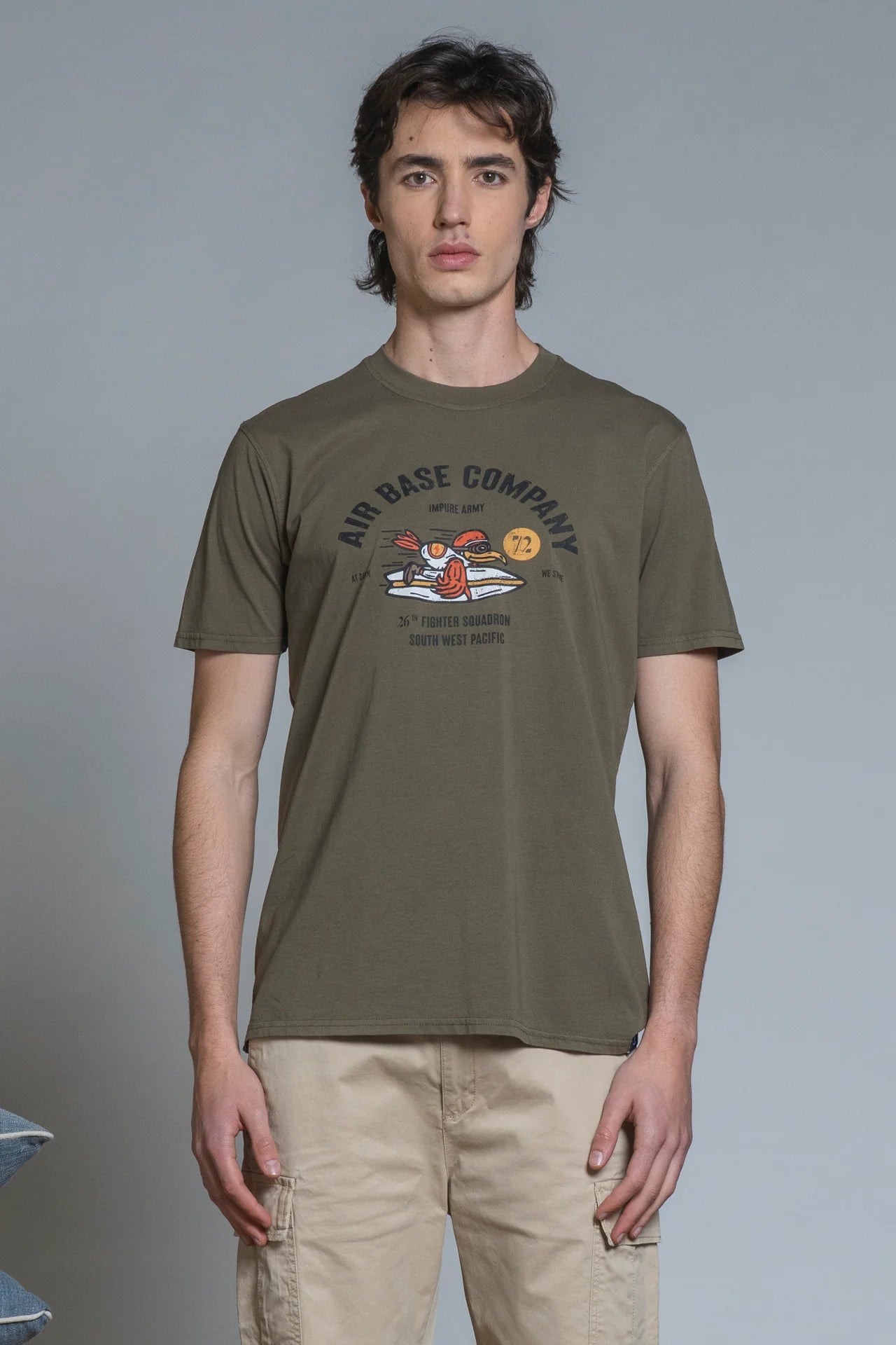 FIGHTER T-SHIRT CON STAMPA IMPURE GREEN