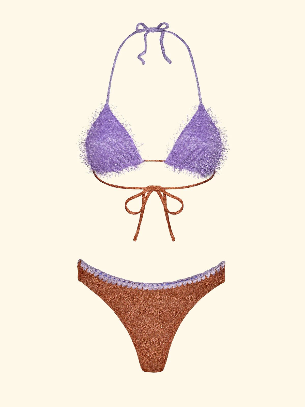 BIKINI F**K TRIANGOLO CON SLIP PERIZONA RANCIONE SW1120-OR